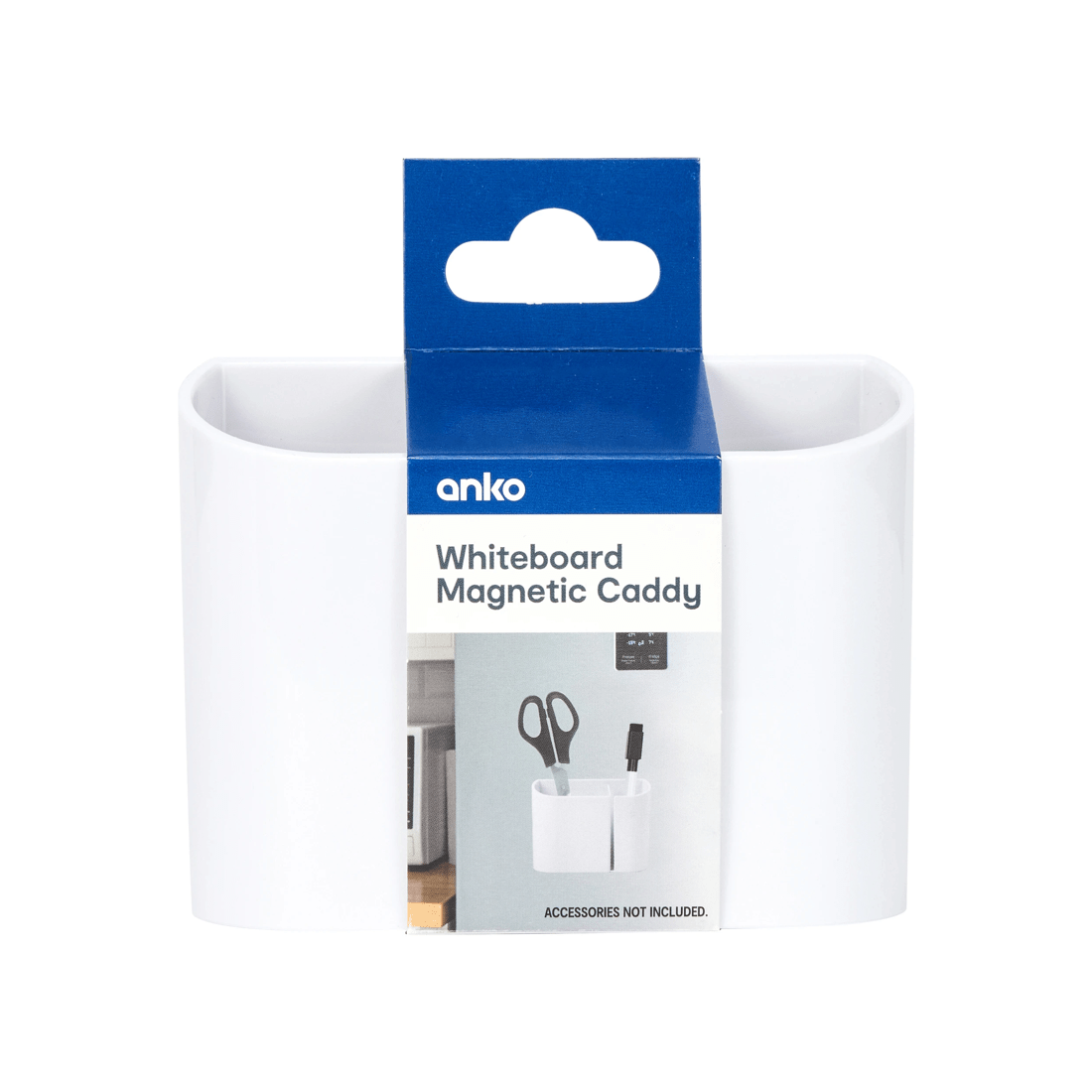 5 Whiteboard Magnetic Caddy - White, 5 of 5