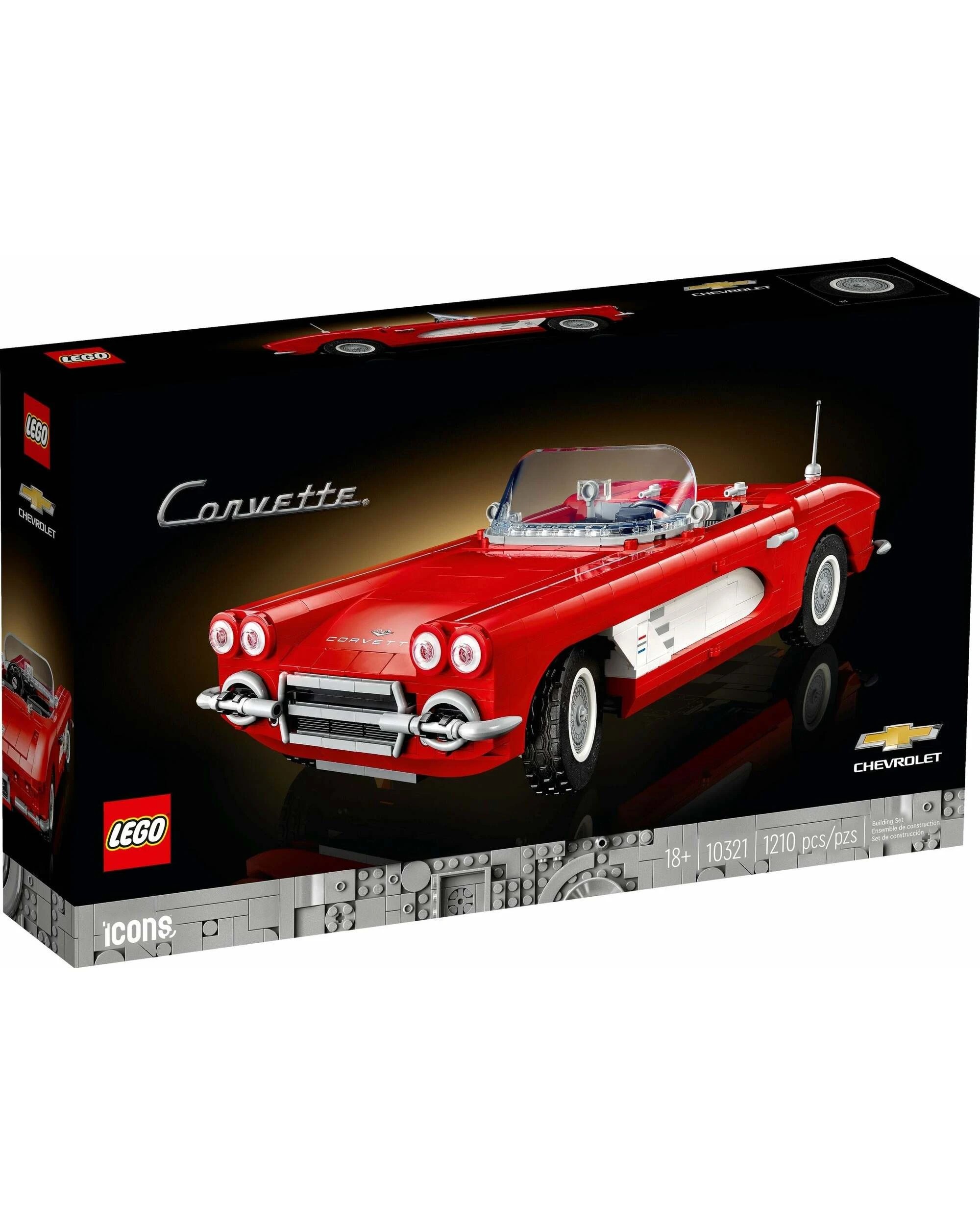 1 LEGO Icons 10321 Chevrolet Corvette, 1 of 5