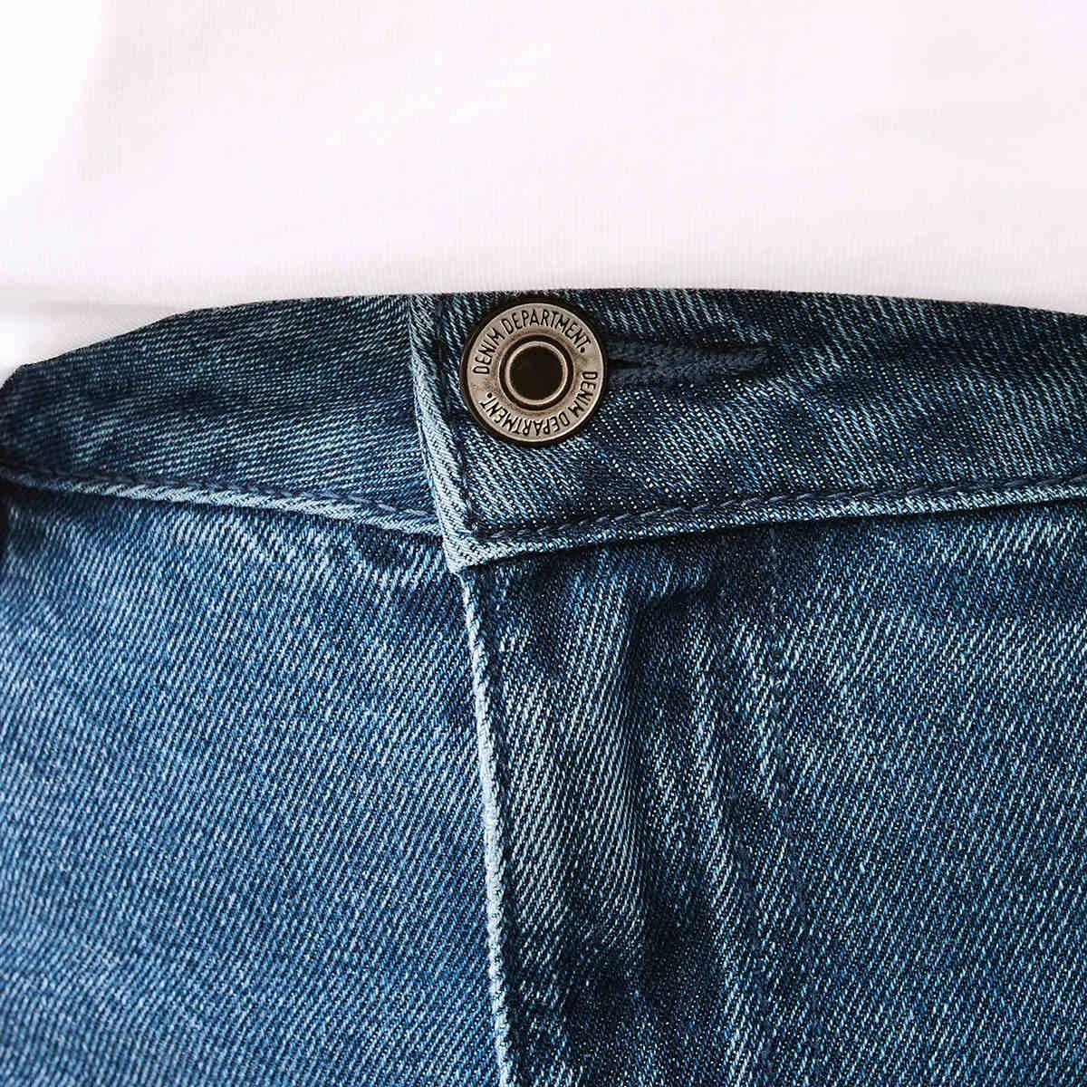 5 Full Length Relaxed Jeans Mid Wash, 5 of 6