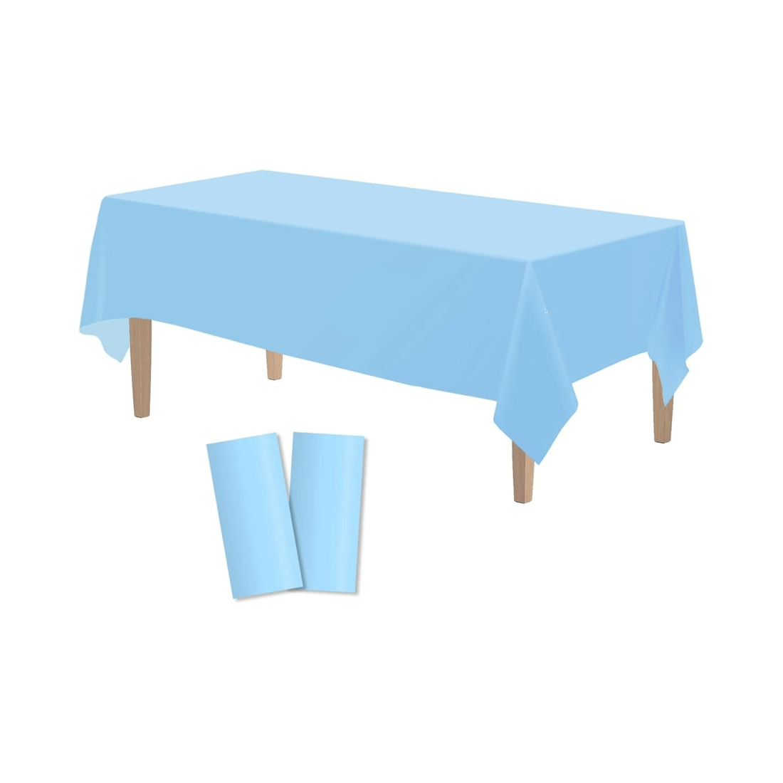 6 BR Home Reusable and Washable Table Cloth for Christmas Parties, 137cm x 274cm, 6 of 6