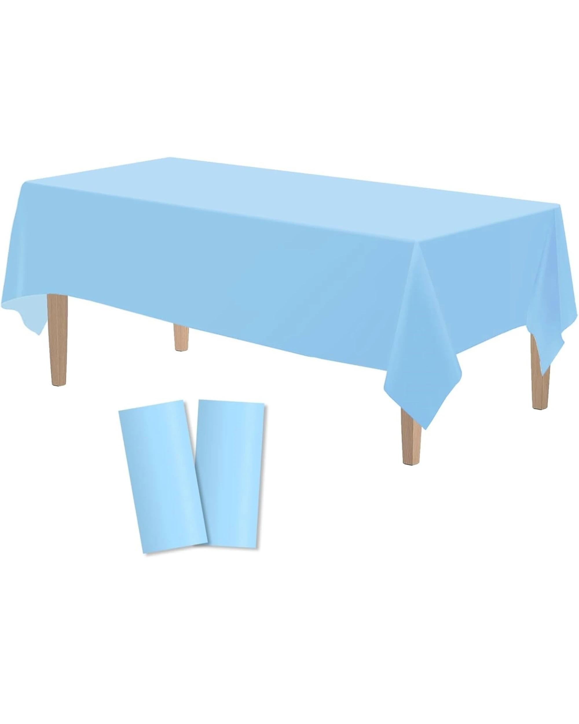 6 BR Home Reusable and Washable Table Cloth for Christmas Parties, 137cm x 274cm, 6 of 6