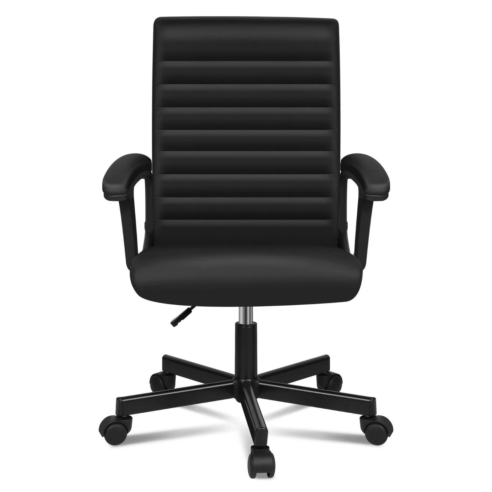 3 Alfordson Office Chair Executive Computer Seat Work Gaming Mid Back - Black, 3 of 9