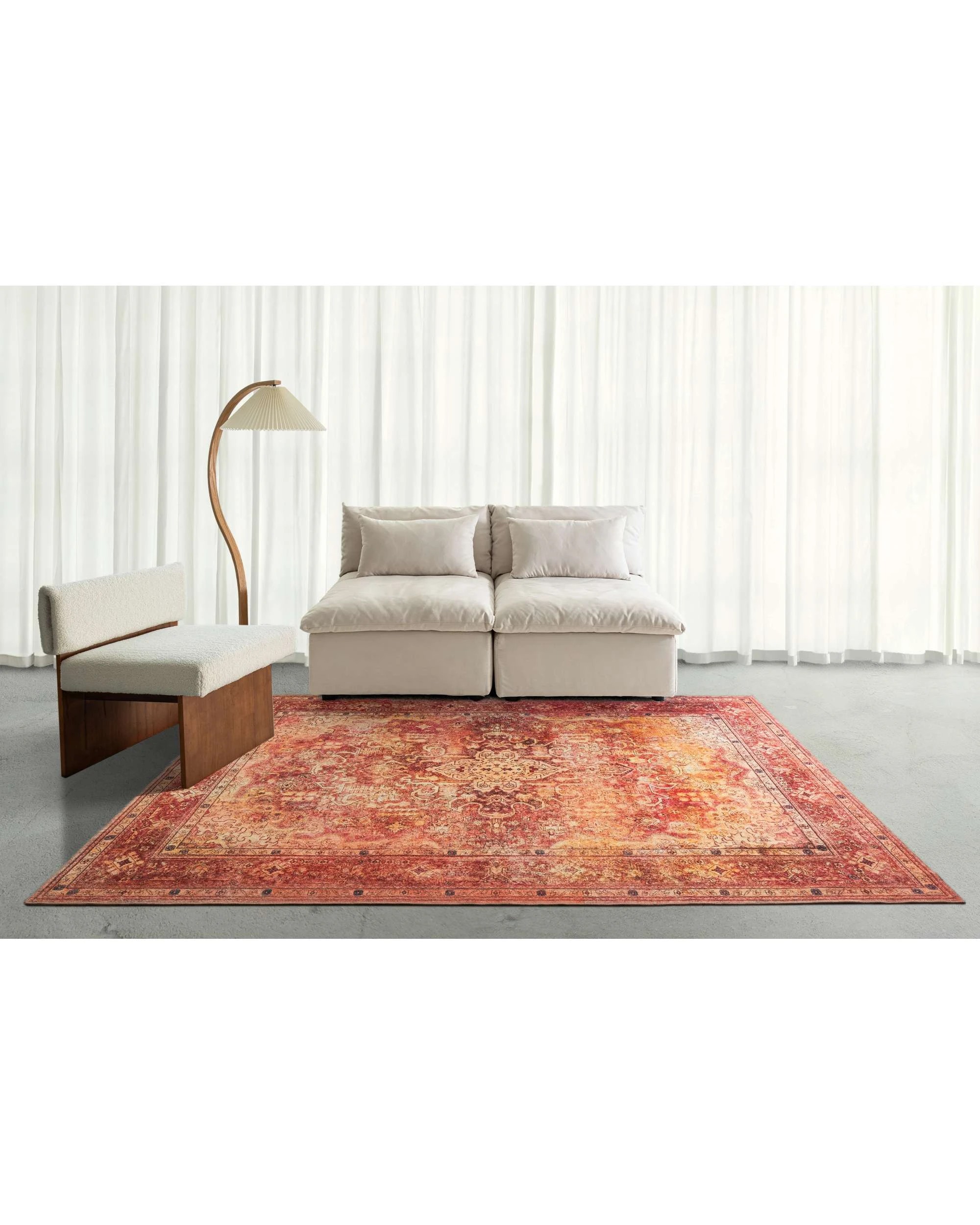 2 Loopsie Kahalu Washable Rug-330cm x 240cm - Red, 2 of 8