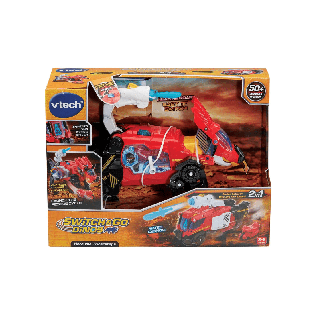 1 VTech Electronics VTech Switch and Go Dinos Hero the Triceratops, 1 of 10