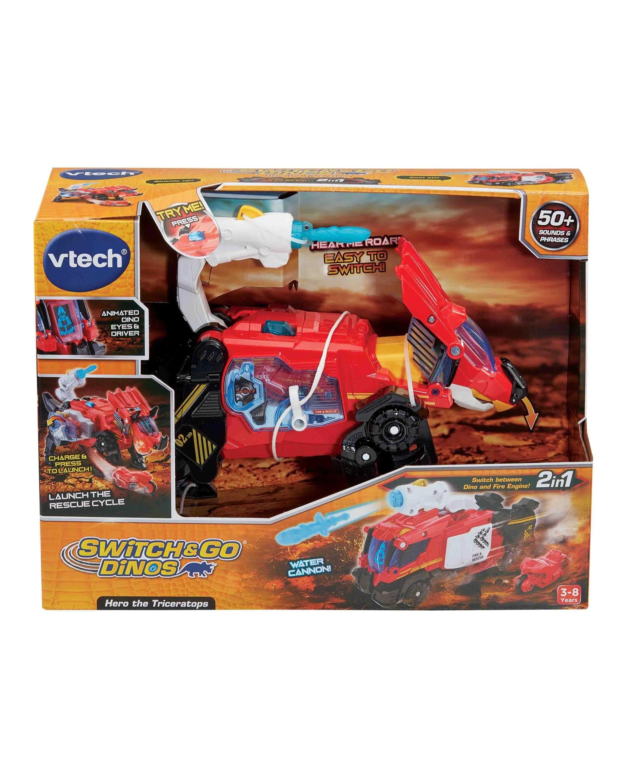 1 VTech Switch and Go Dinos Hero the Triceratops, 1 of 10