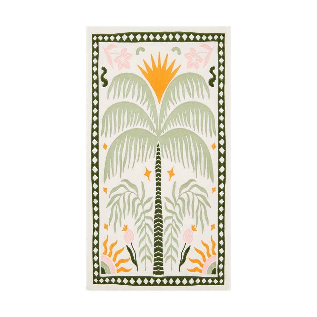 1 20 Piece Palm Tree Paper Napkins, 1 of 4