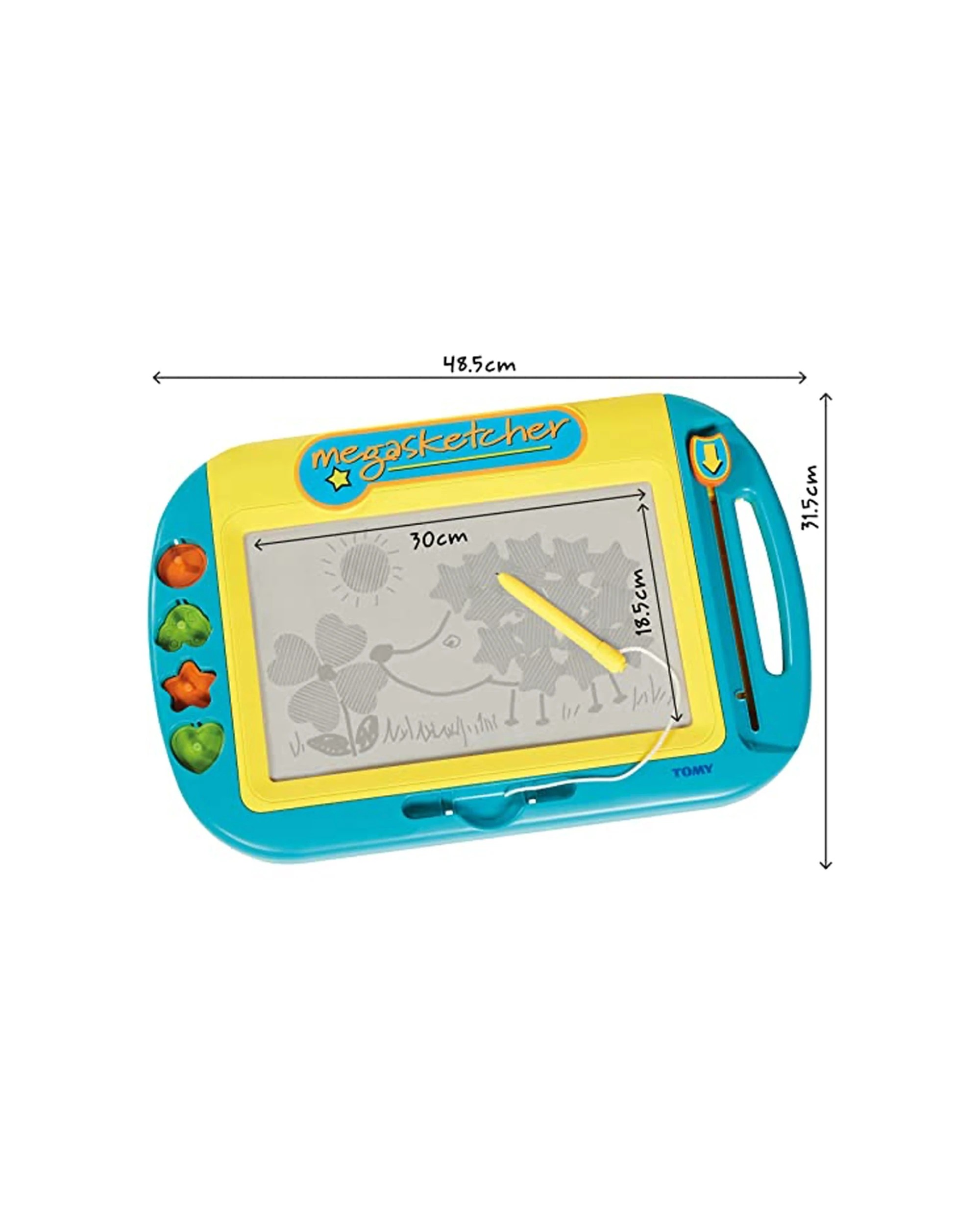 3 Tomy Megasketcher Motorised Magnetic Drawing Board 40 By 31.8cm Kids 3 Plus - Multi, 3 of 3