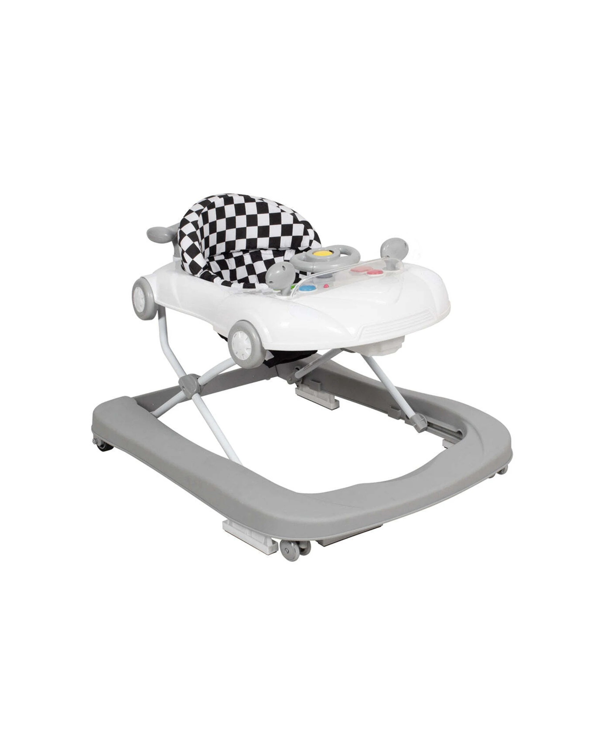 1 Childcare Dash Car Baby Toddler Walker Foldable Design 76x62cm 6-18 Months - Grey, 1 of 7