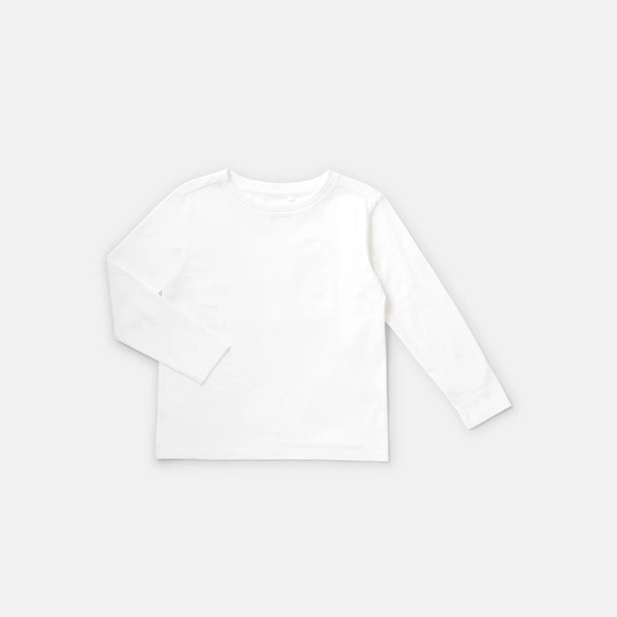 7 Long Sleeve Plain T-shirt White, 7 of 8