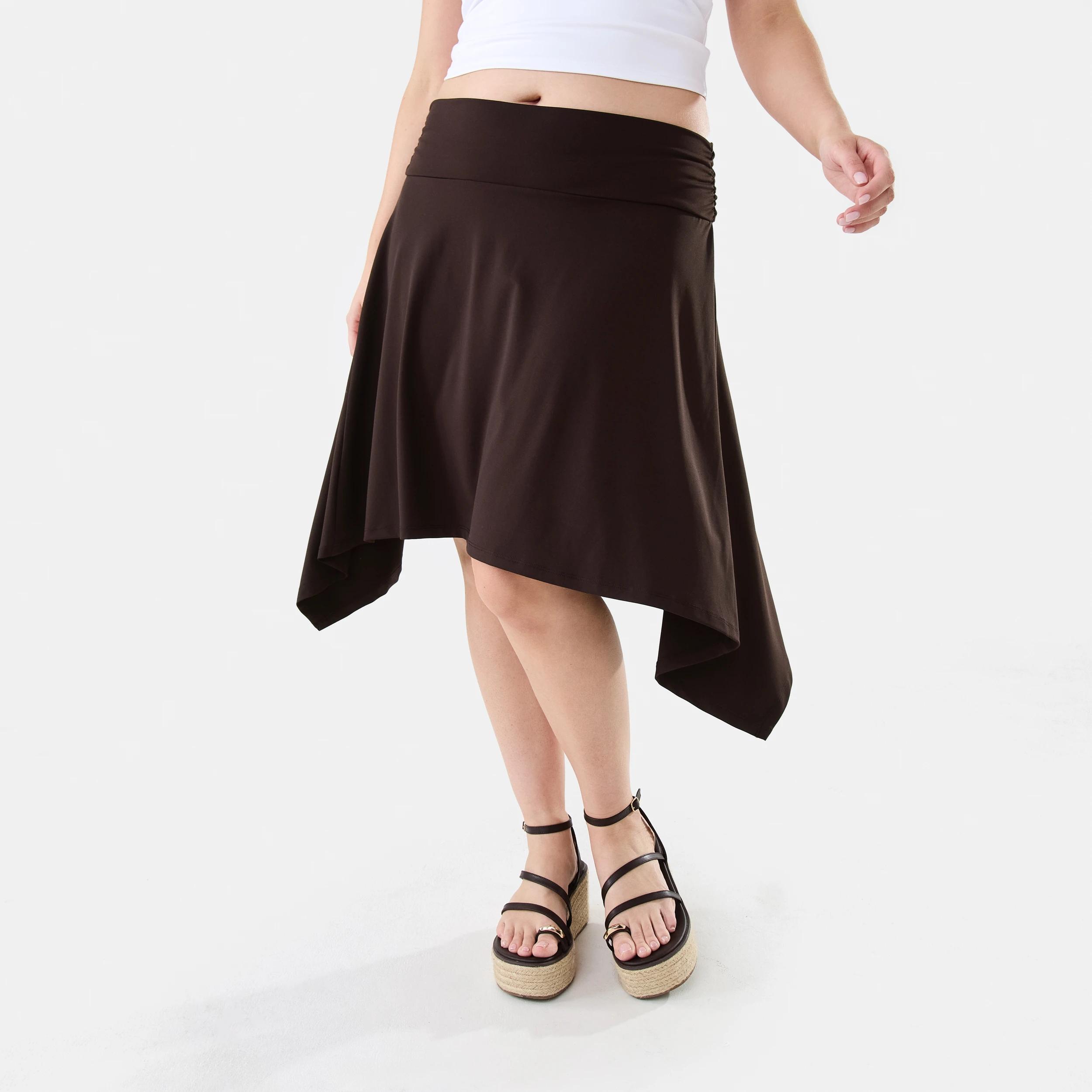 1 Hanky Hem Skirt Choc Plum, 1 of 6