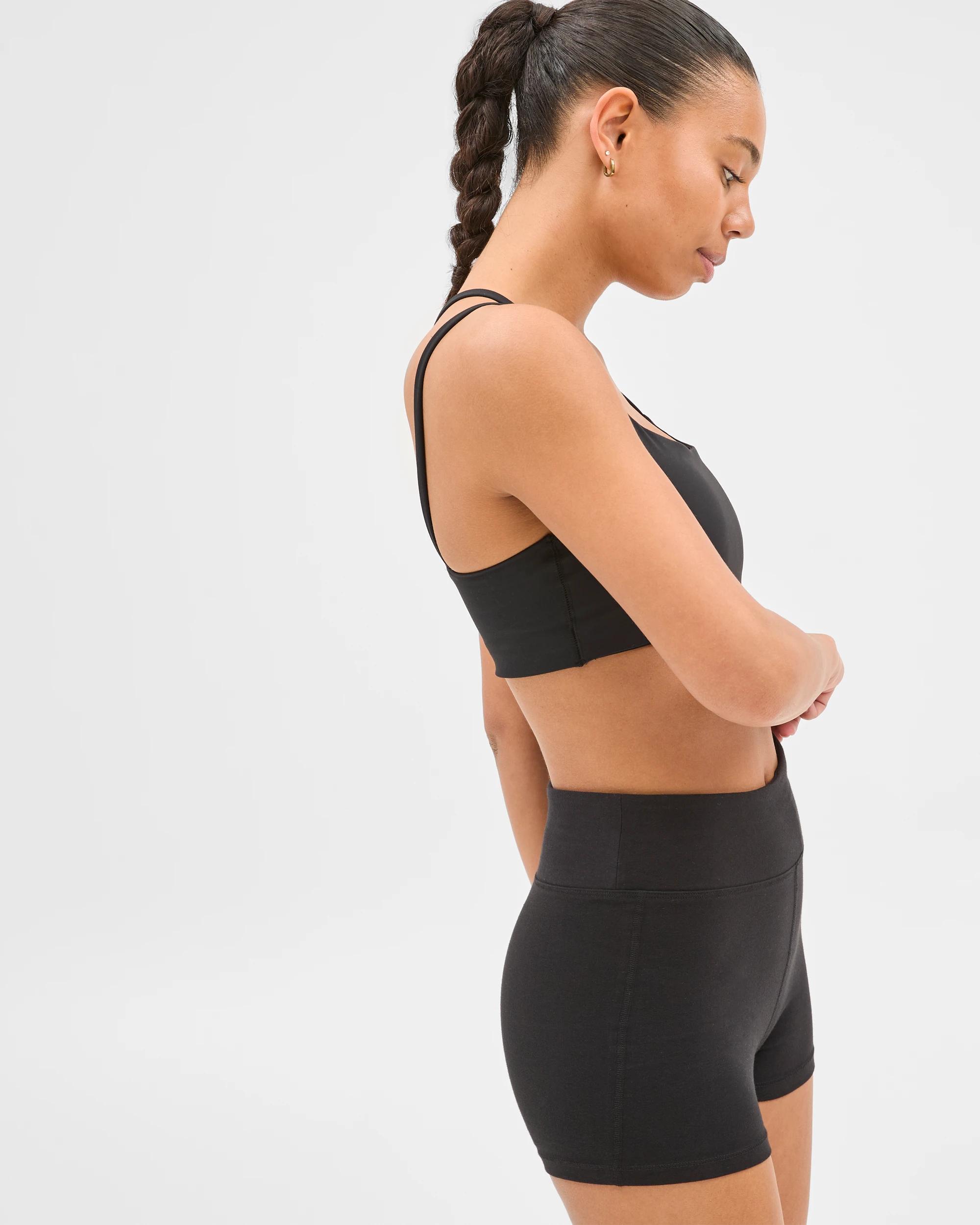 5 Target Active Australian Cotton Blend Short Length Bike Shorts BLACK, 5 of 6