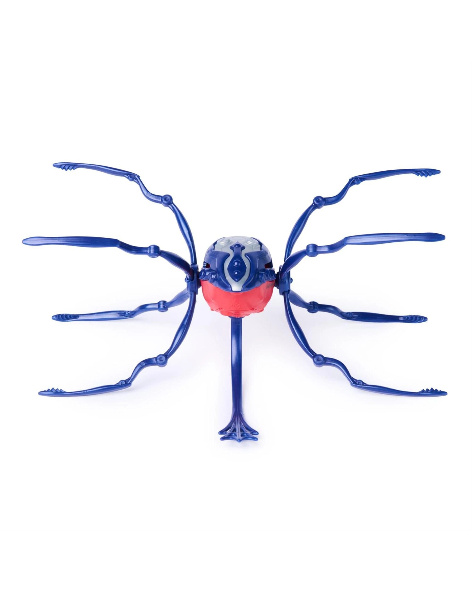 5 Hex Bots Skitter Bot Spider - Silver/Red, 5 of 5