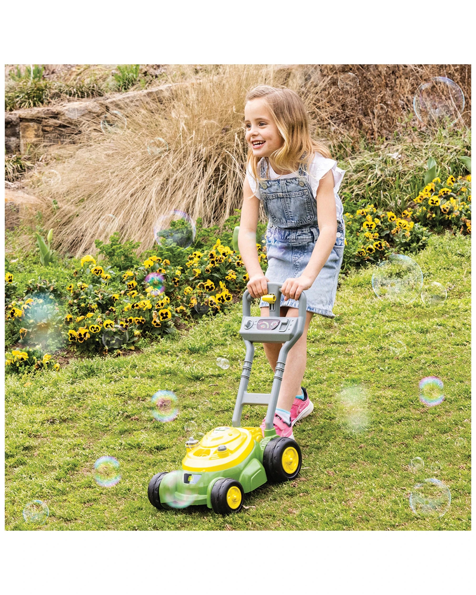 3 John Deere Bubble-n-go Mower With 118ml Bubble Solution Kids Toy 3y Plus - Green, 3 of 4