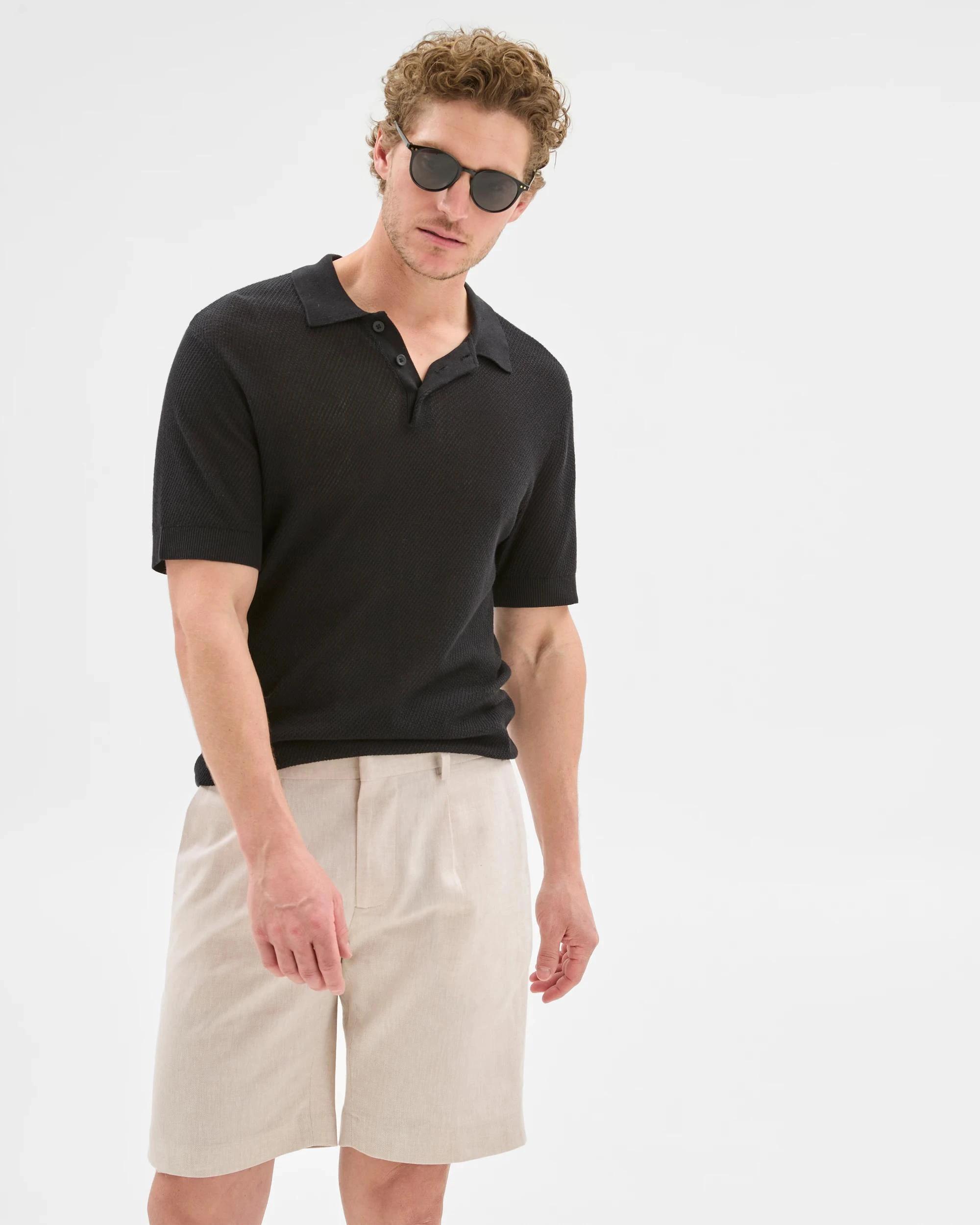 1 European Linen Blend Suit Shorts - Preview NEUTRAL, 1 of 6