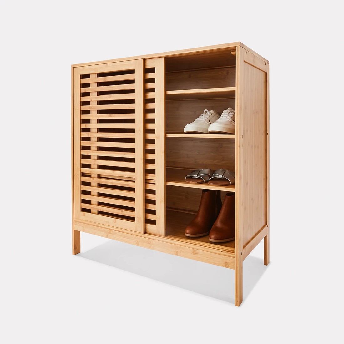 1 Bamboo Shoe Cabinet, 1 of 9