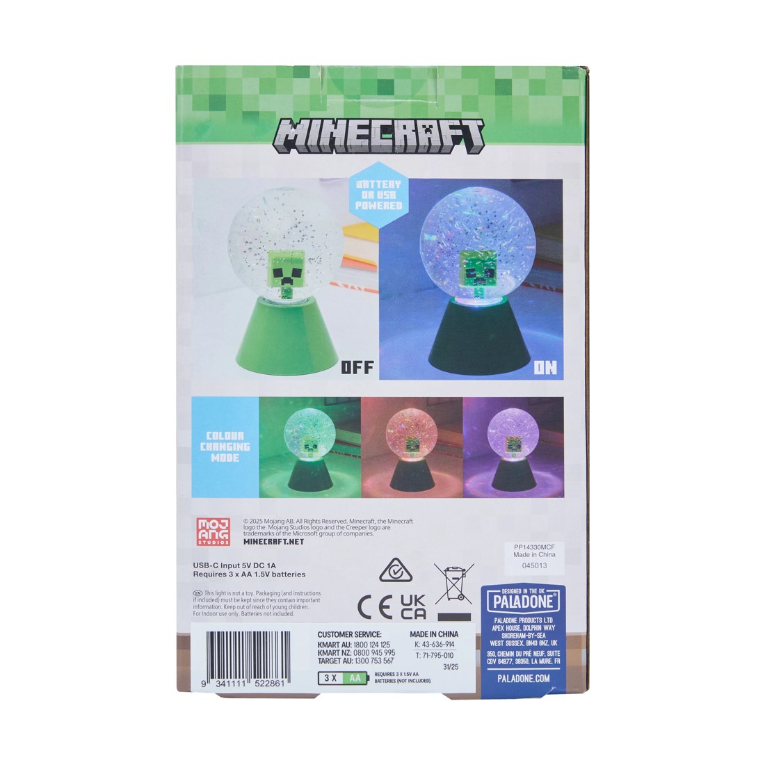 6 Minecraft  LED Glitter Ball, 6 of 6