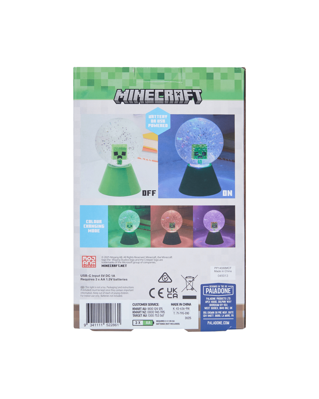 6 Minecraft  LED Glitter Ball, 6 of 6