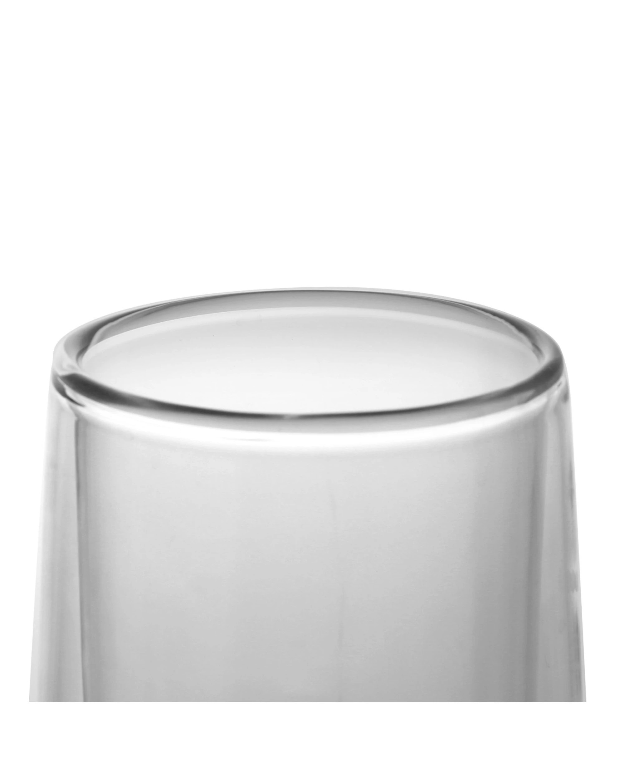 6 Sherwood Home Double Wall Coffee Glass Set of 2 x 290ml Cups - Clear, 6 of 6