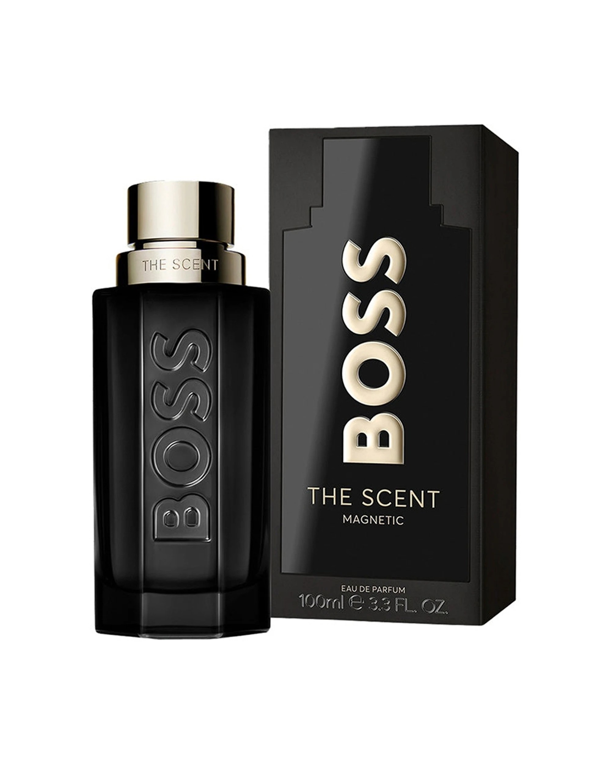 1 Hugo Boss The Scent Magnetic Eau De Parfum Men Spray Fragrance Amber Woody 100ml - Black, 1 of 1