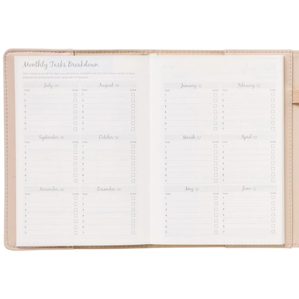 6 Otto A5 Day To Page Zip Diary FY26/27 Cream, 6 of 7