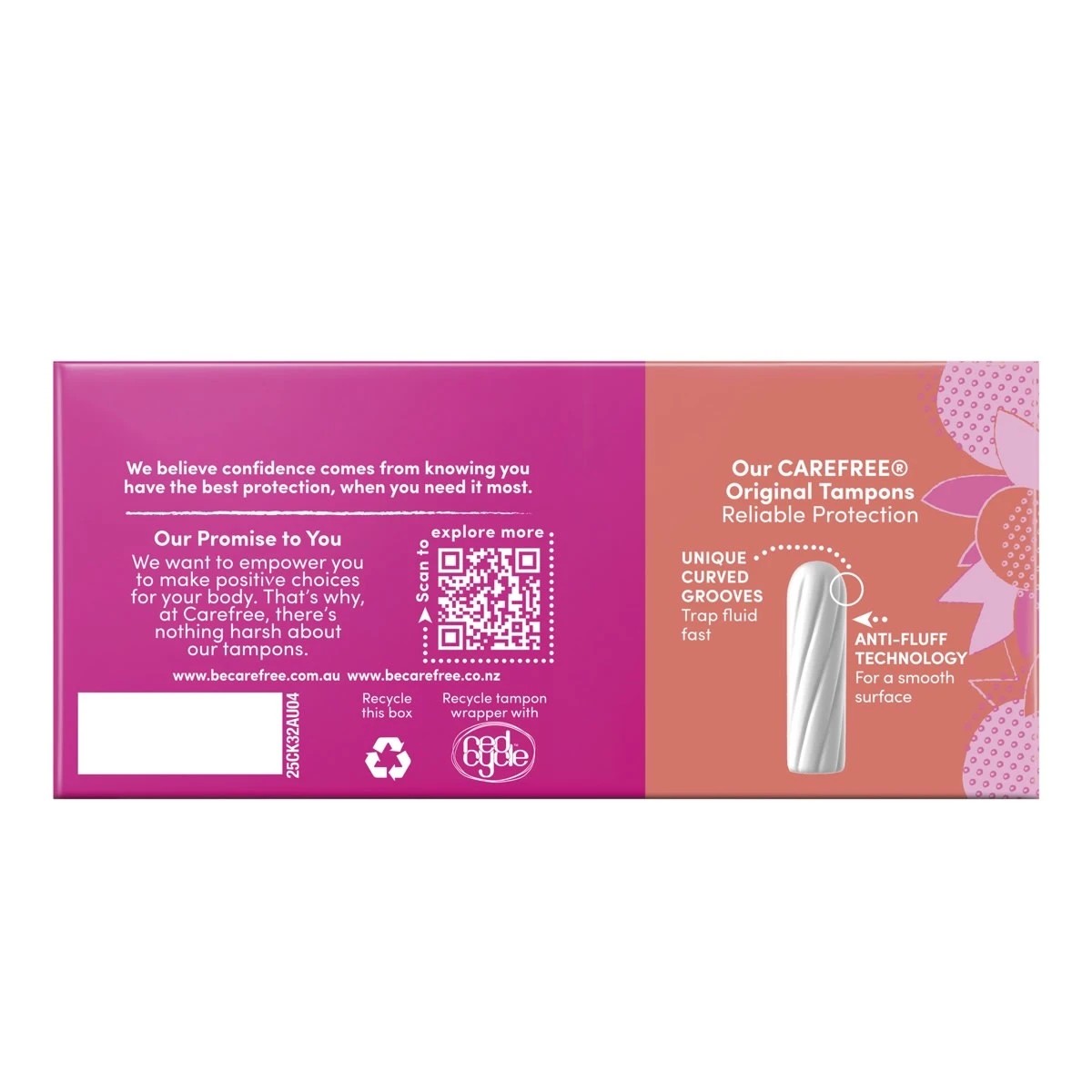 3 32 Pack Carefree Original Super Tampons, 3 of 8