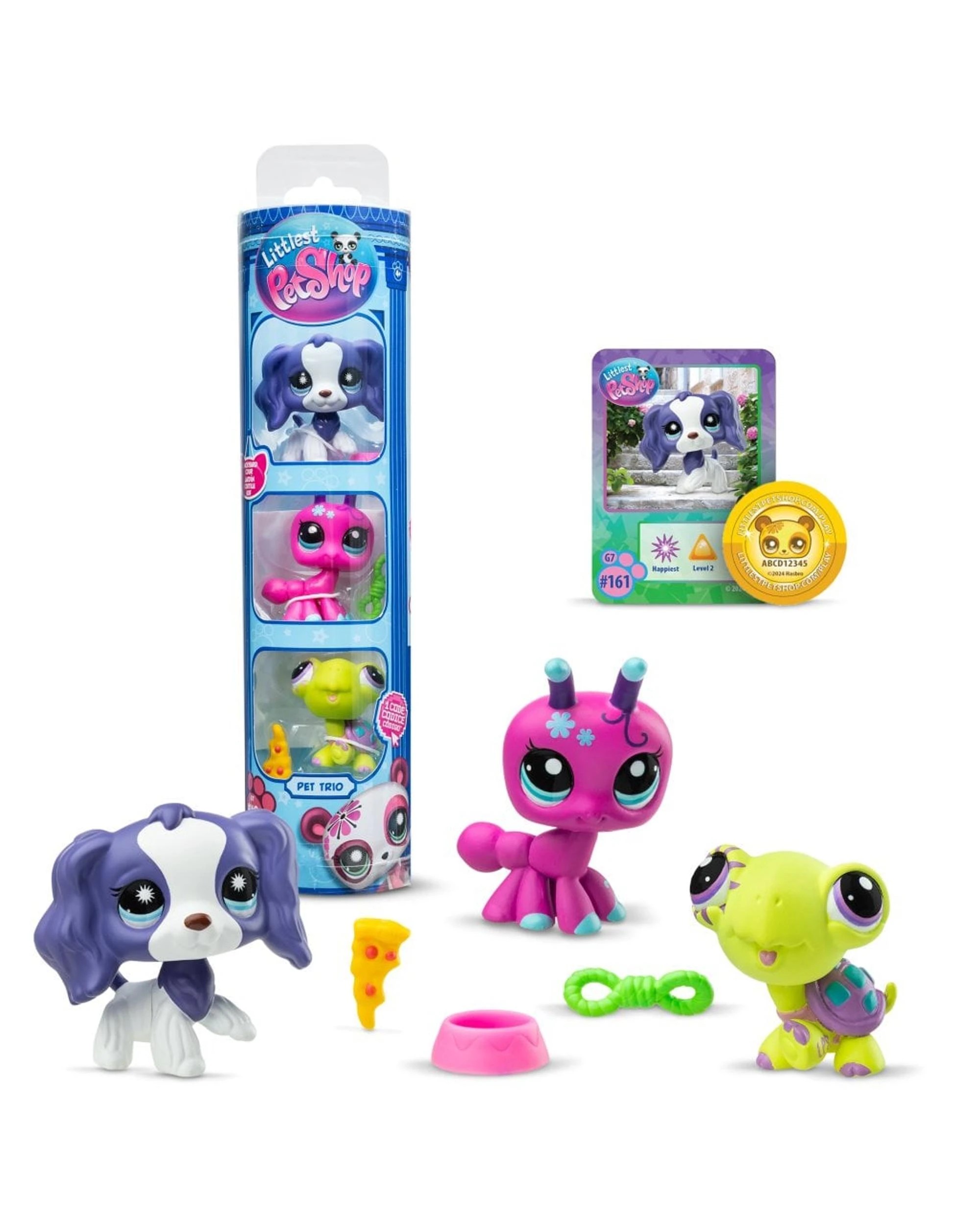 2 Littlest Pet Shop Trio In Tube Series 3 Backyard Pets 3 Pack Figures, 2 of 5