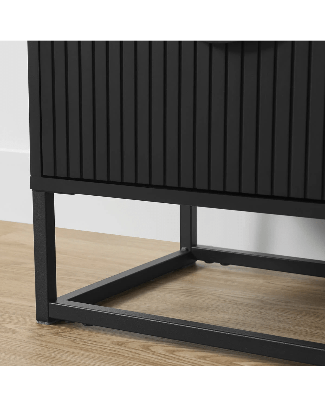 7 Stevie 2 Drawer Bedside Table - Black, 7 of 9