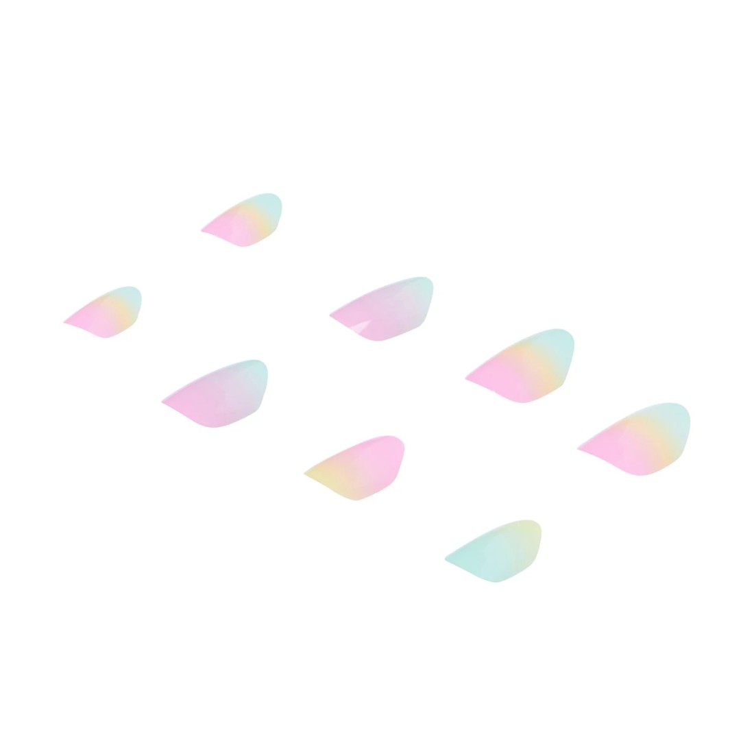 4 OXX Junior 24 Pack Pre-Glued Stick-On Nails - Multi Ombre, 4 of 5