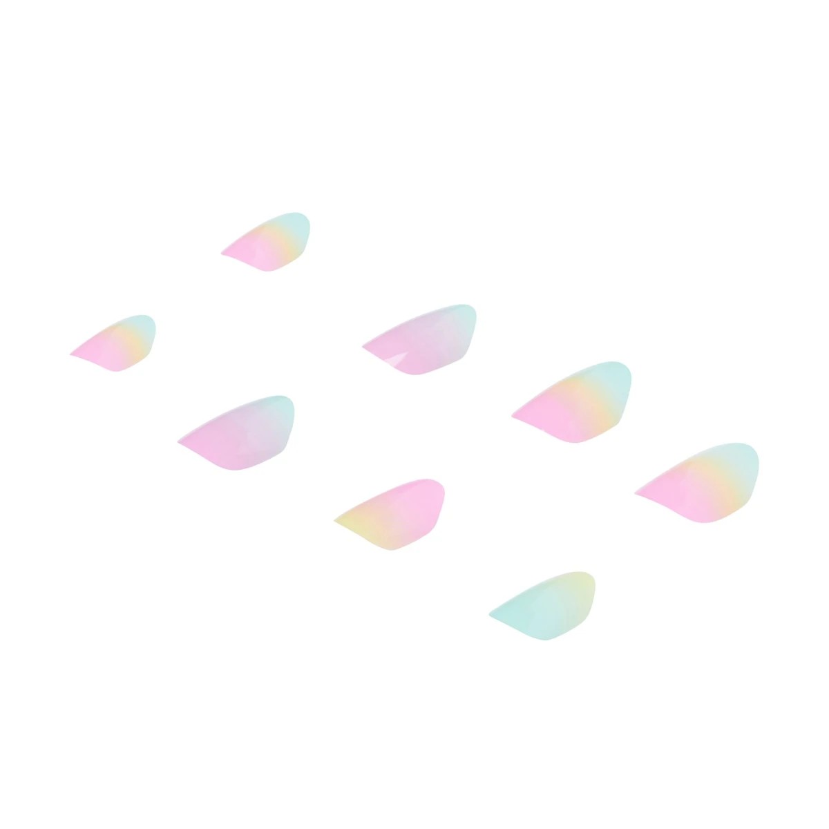 4 OXX Junior 24 Pack Pre-Glued Stick-On Nails - Multi Ombre, 4 of 5