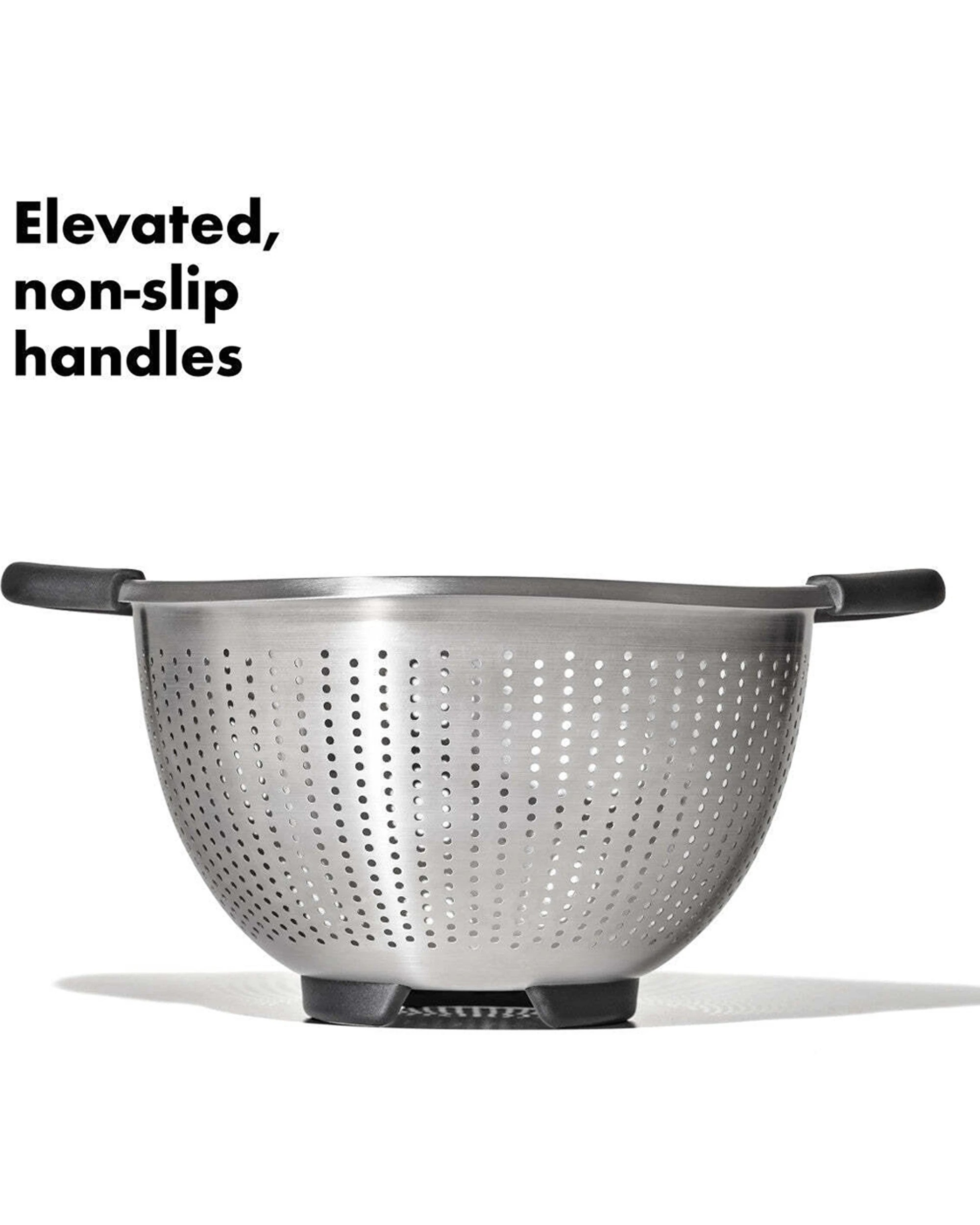 7 Oxo Good Grips Stainless Steel Colander Vacuum Insulated Leakproof Portable - Silver, 7 of 8