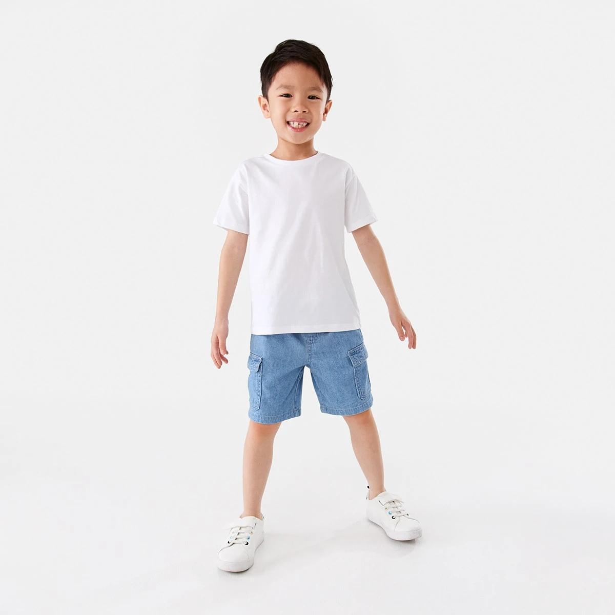 5 Cargo Denim Shorts Light Wash, 5 of 8