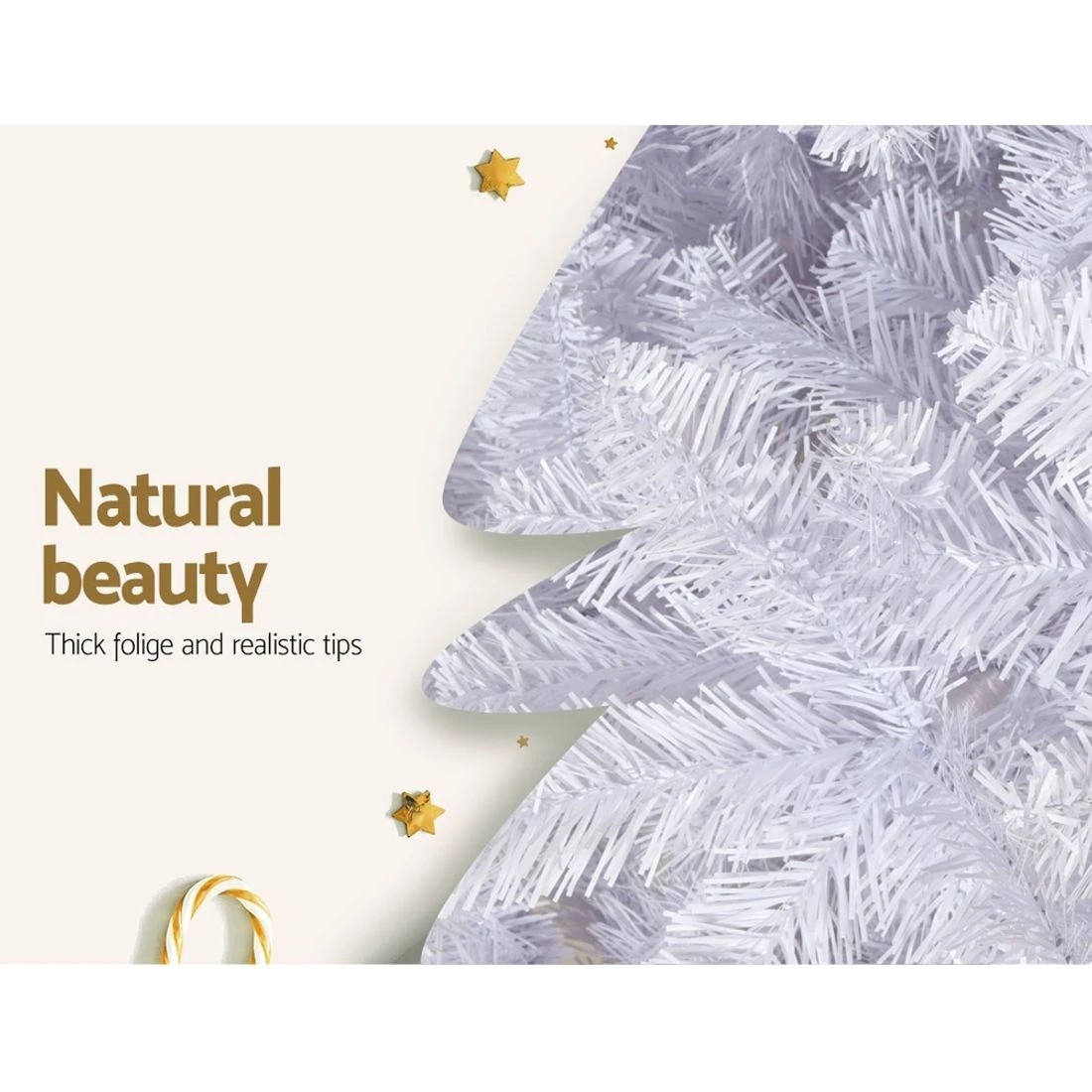 5 Jingle Jollys Christmas Tree 2.1m 1000 White Tips Xmas Tree Decorations
 - Green, 5 of 8