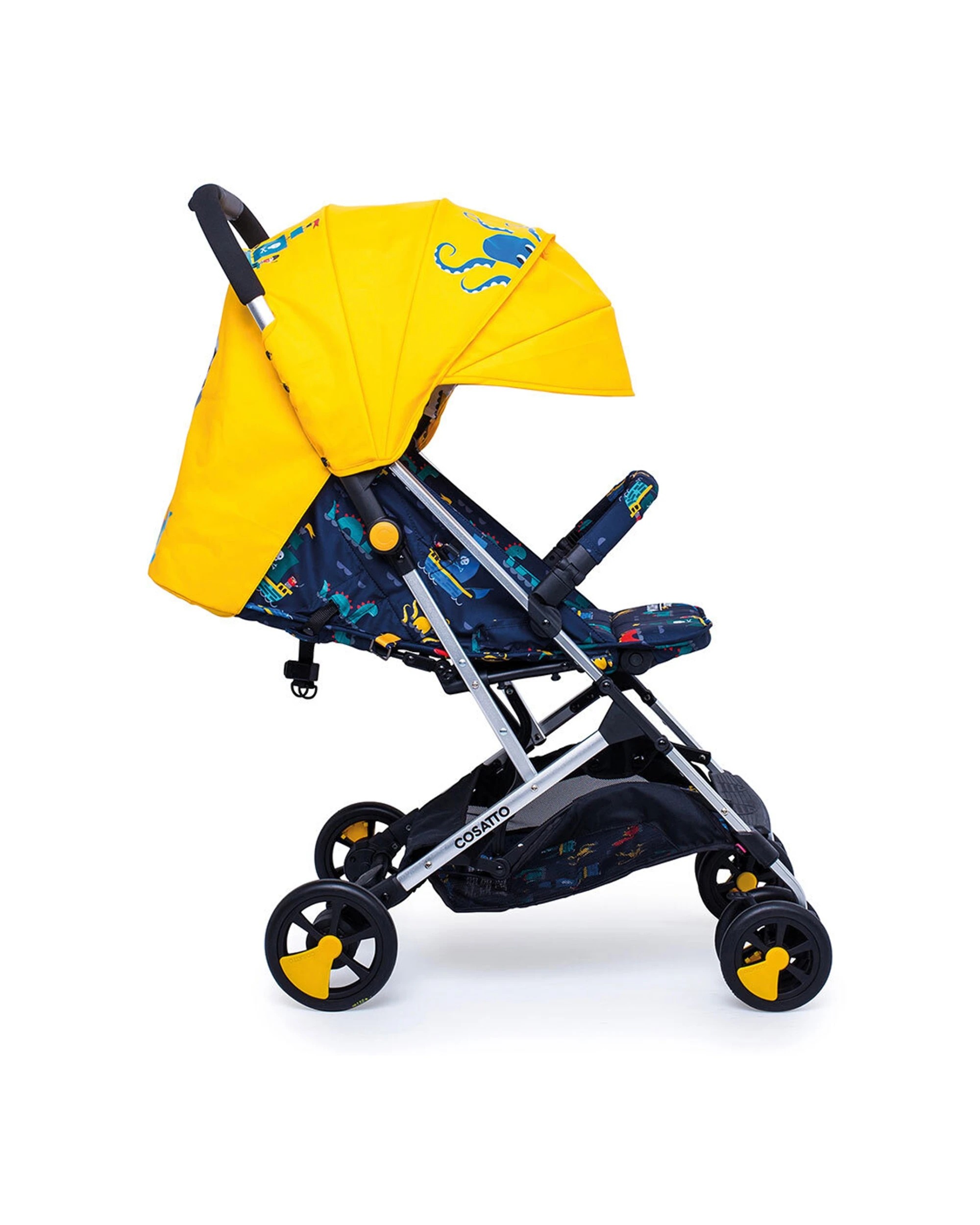 1 COSATTO Woosh 2 Stroller w Bumper Bar 0m+ Lightweight Compact Fold Easy Sea Monsters - Multi, 1 of 5