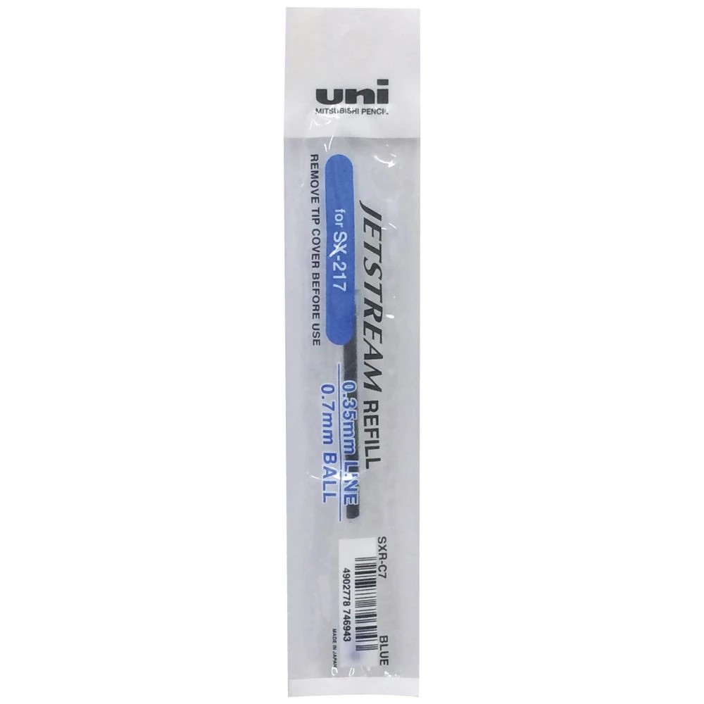 3 Uni Jetstream SX217 Pen Refill 0.7mm Blue, 3 of 4