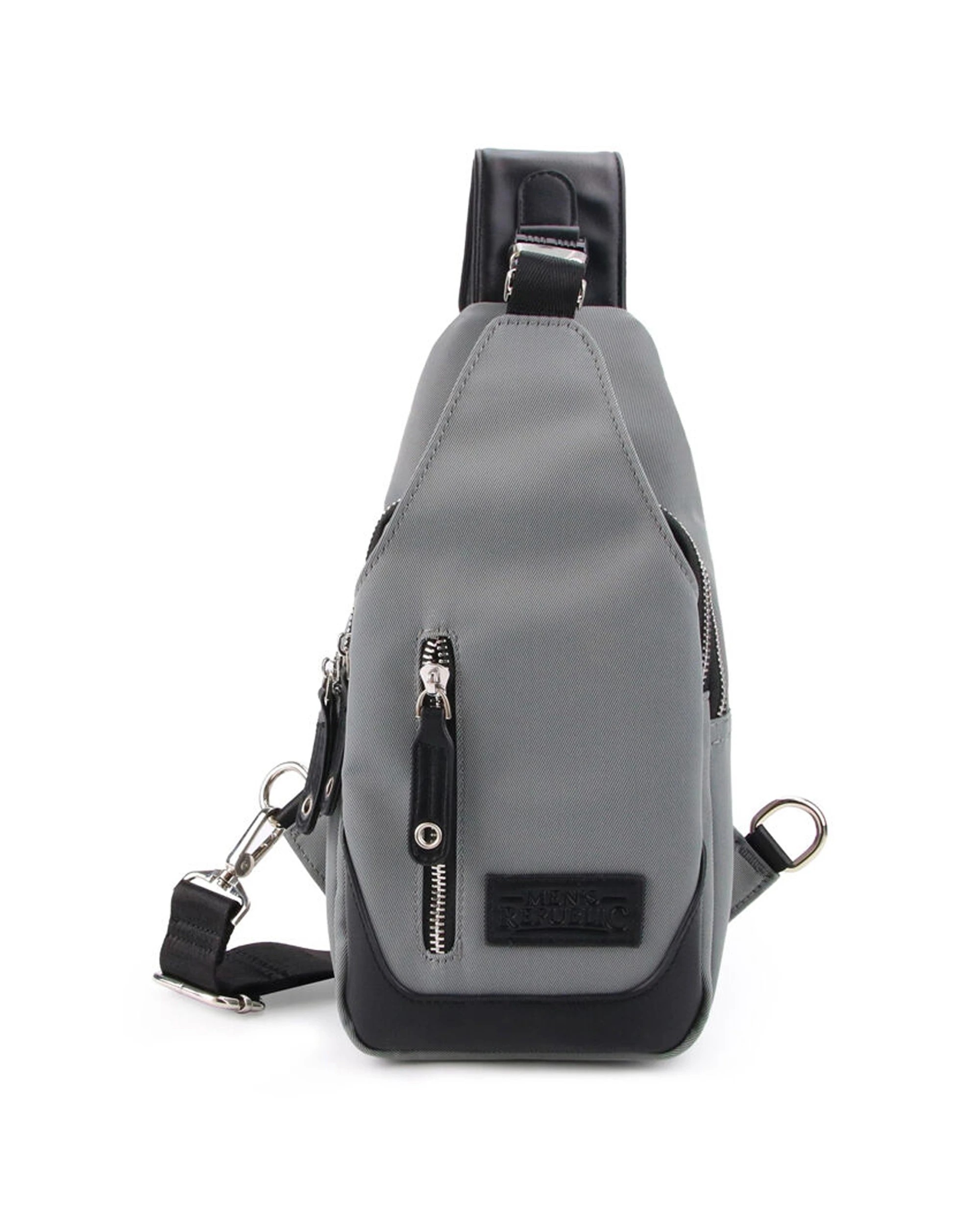 1 Mens Republic Nylon Single Strap Backpack Crossbody Bag Durable Design - Multi, 1 of 7