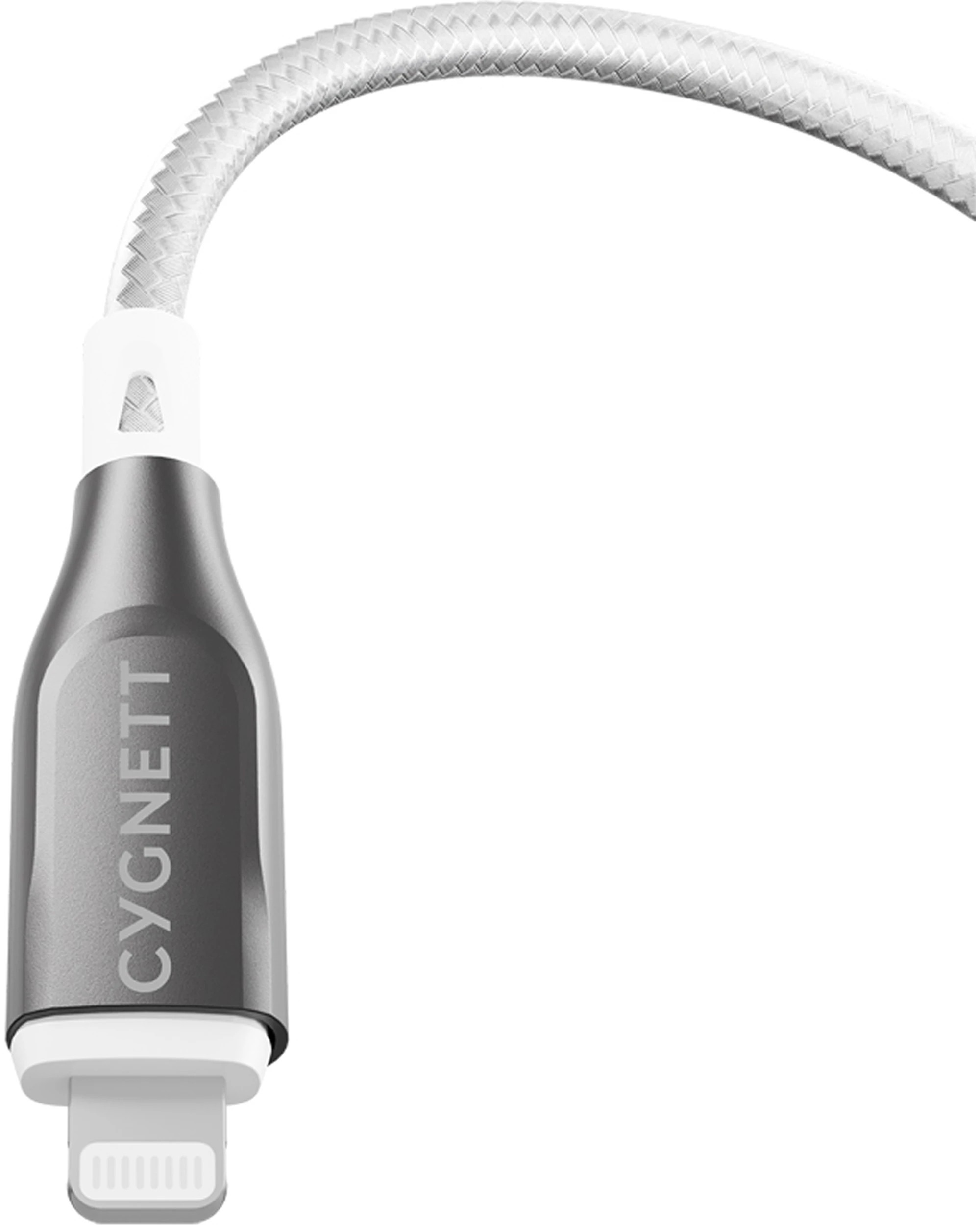 4 Cygnett Armoured USB-A to 8-Pin Cable For iPhone 3m - White, 4 of 5