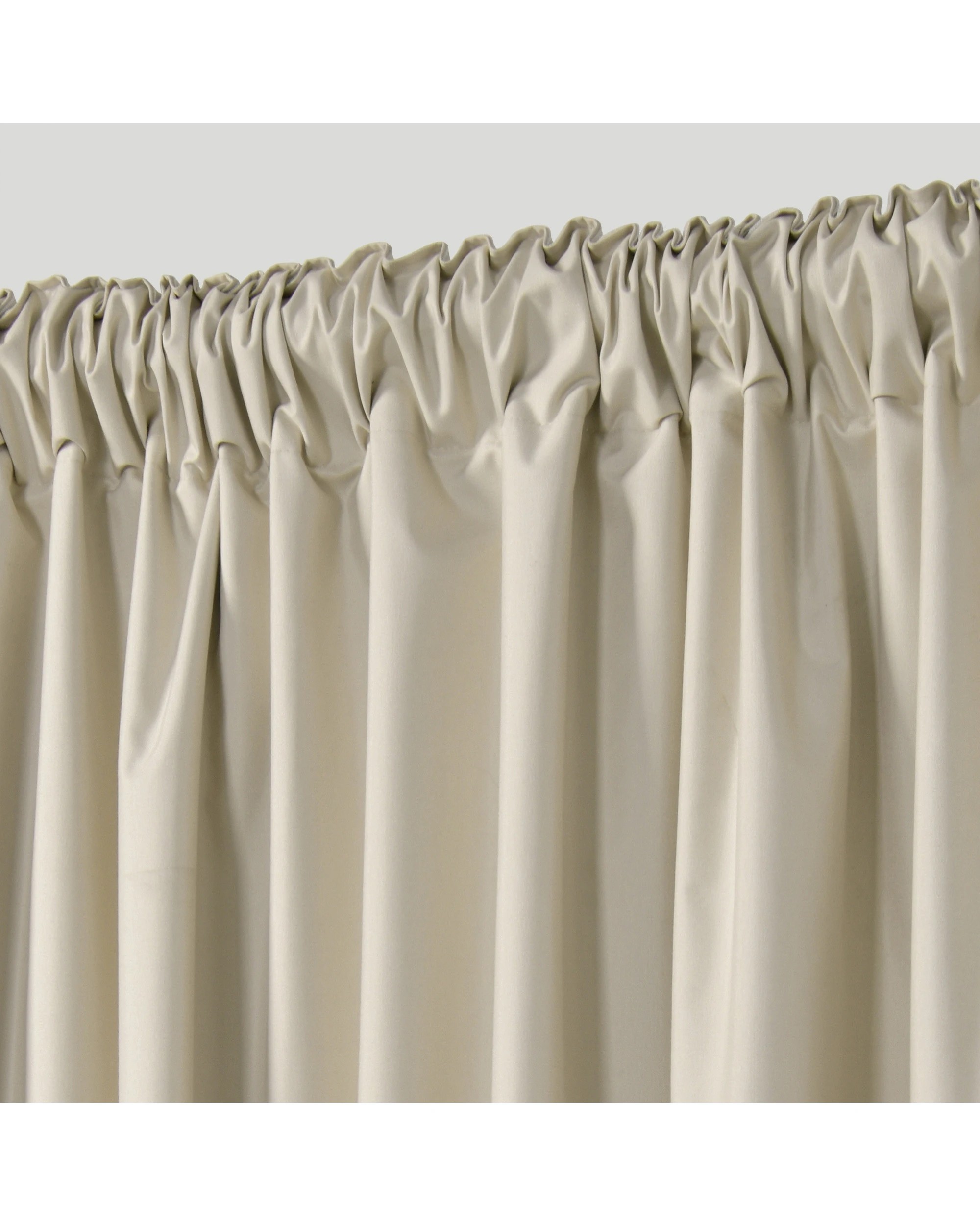2 Sherwood Home Orlando Blockout Multi Header Curtain Pair 225x223cm - Sand, 2 of 8