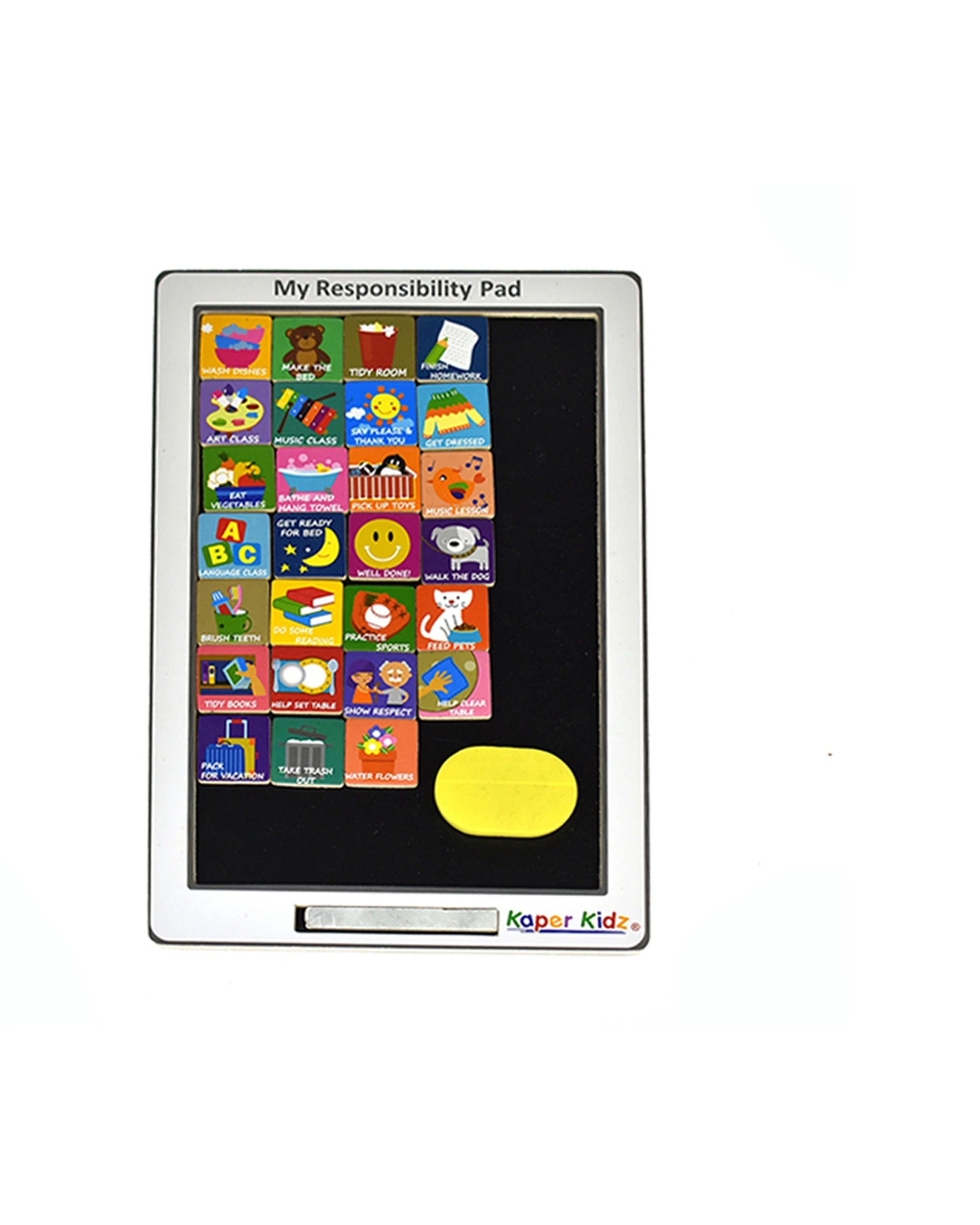 4 Kaper Kidz My Responsibility Wooden Magnetic Pad 17.5cm - Multi, 4 of 4