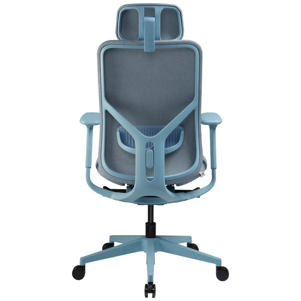 4 Pago Electra Office Chair with Headrest Blue Ergonomic Chairs and Desk Chairs, 4 of 10