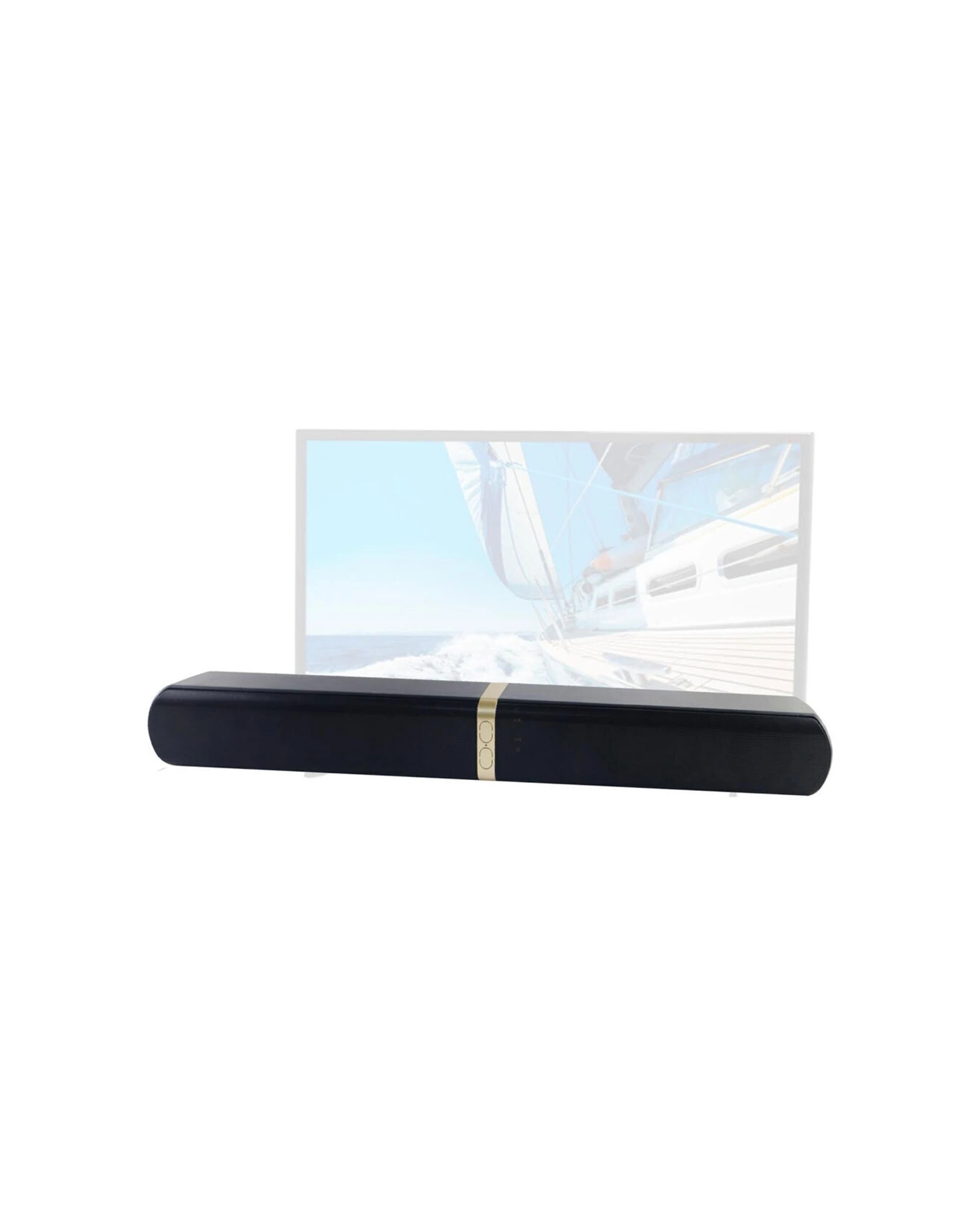 2 Sansai Bluetooth 4.0 Soundbar Wireless Home TV Sound Speaker FM Radio - Gold, 2 of 3