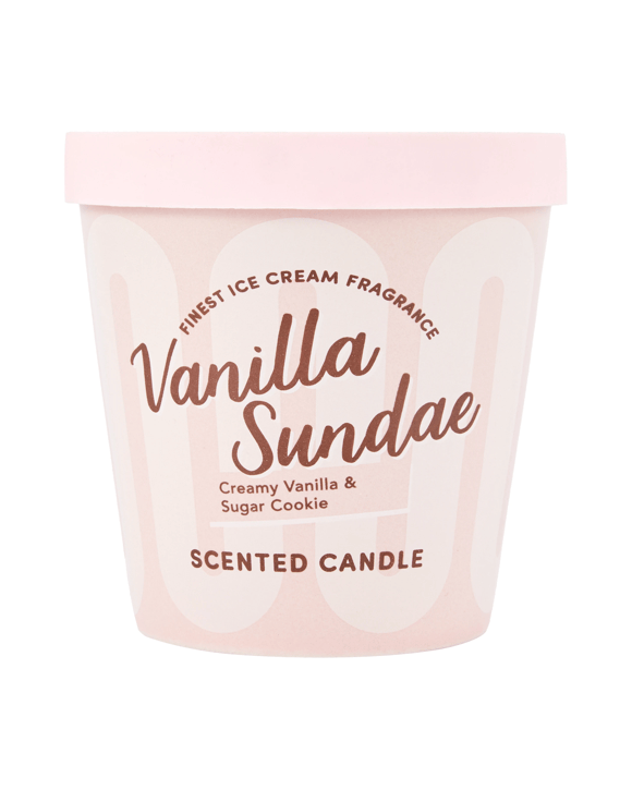 Ice Cream Vanilla Sundae Candle