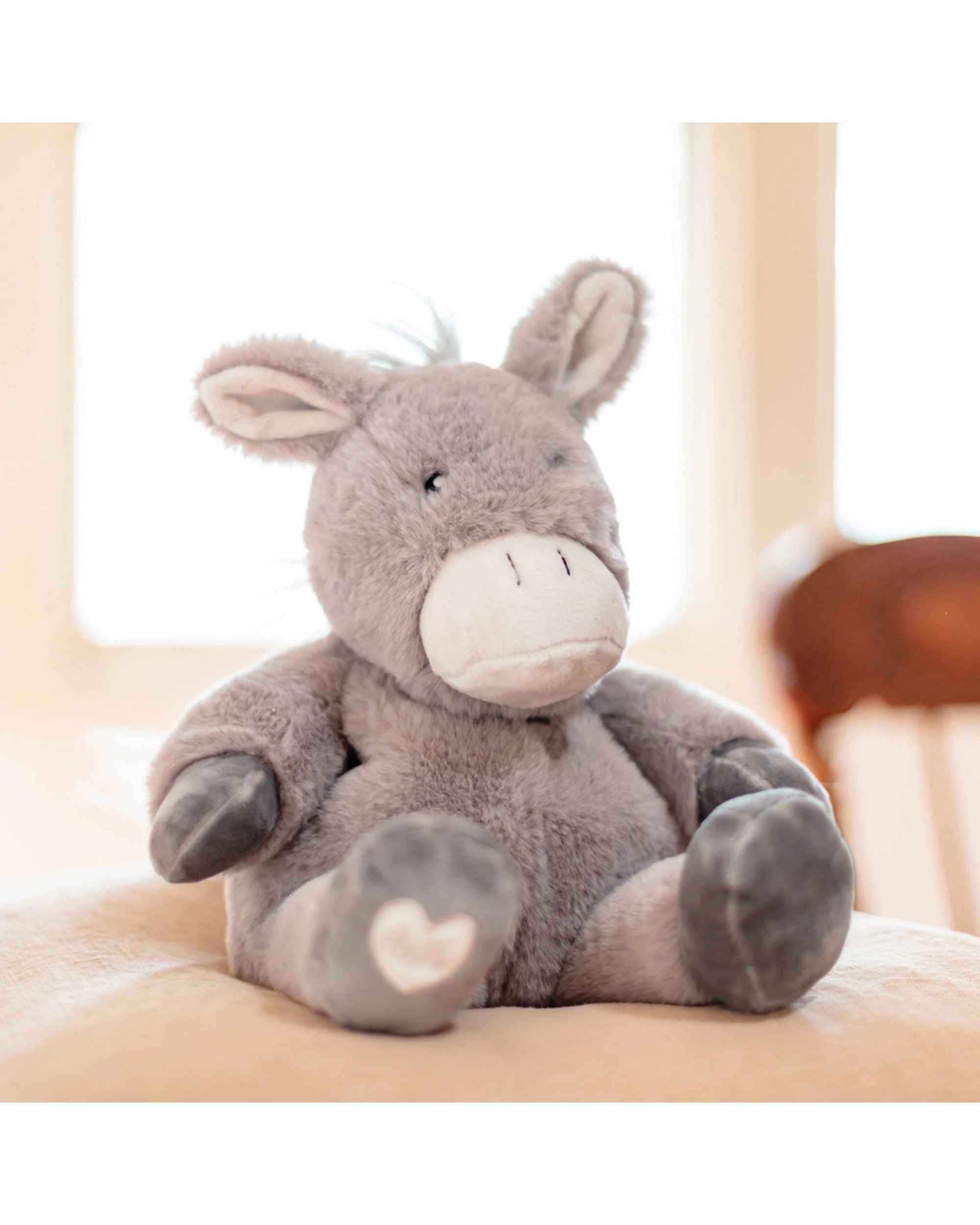 5 Splosh 2pc Toasty Hugs Diego Donkey Soft Plush Baby Toy 35cm - Grey, 5 of 6