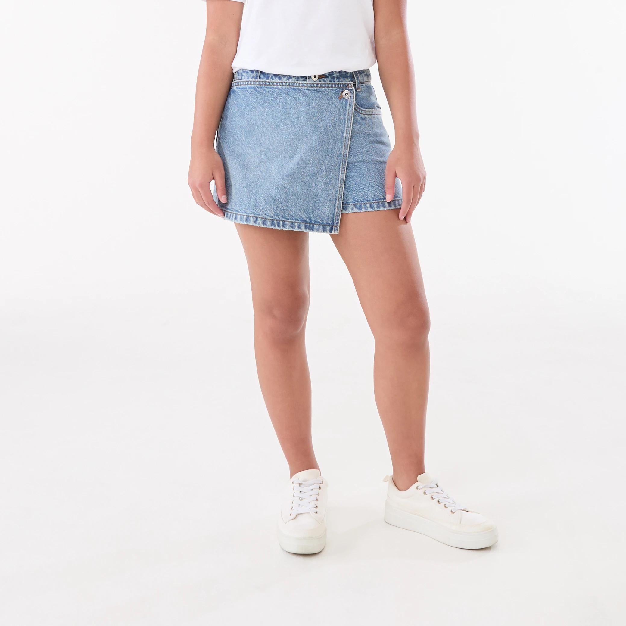 1 Denim Skort LIGHT WASH, 1 of 6