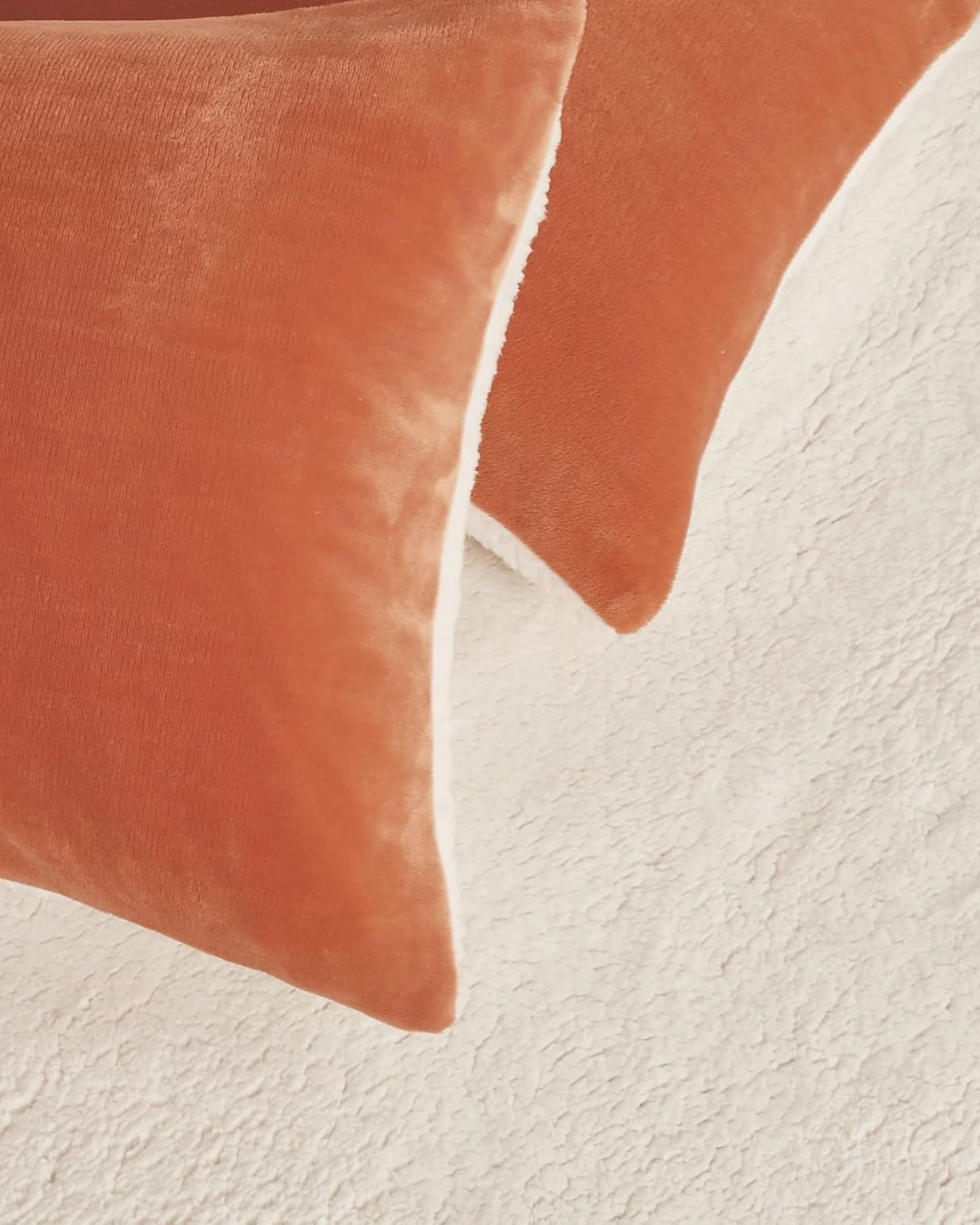 3 Gioia Casa 2-in-1 Teddy Sherpa Quilt Cover Set Warm Reversible - King Bed - Terracotta, 3 of 9