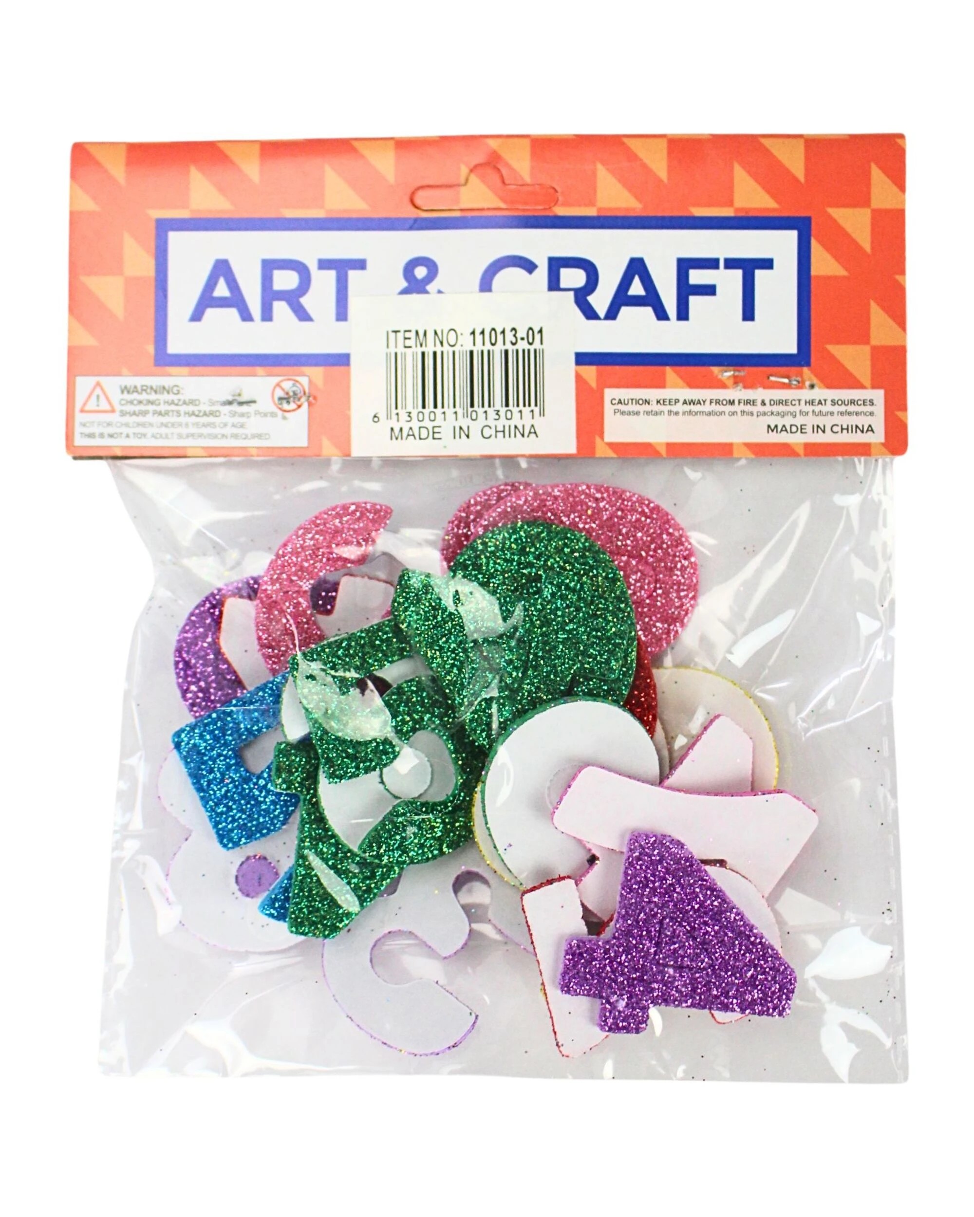 3 JD Party Coloured Glitter Number Stickers - Multi, 3 of 3