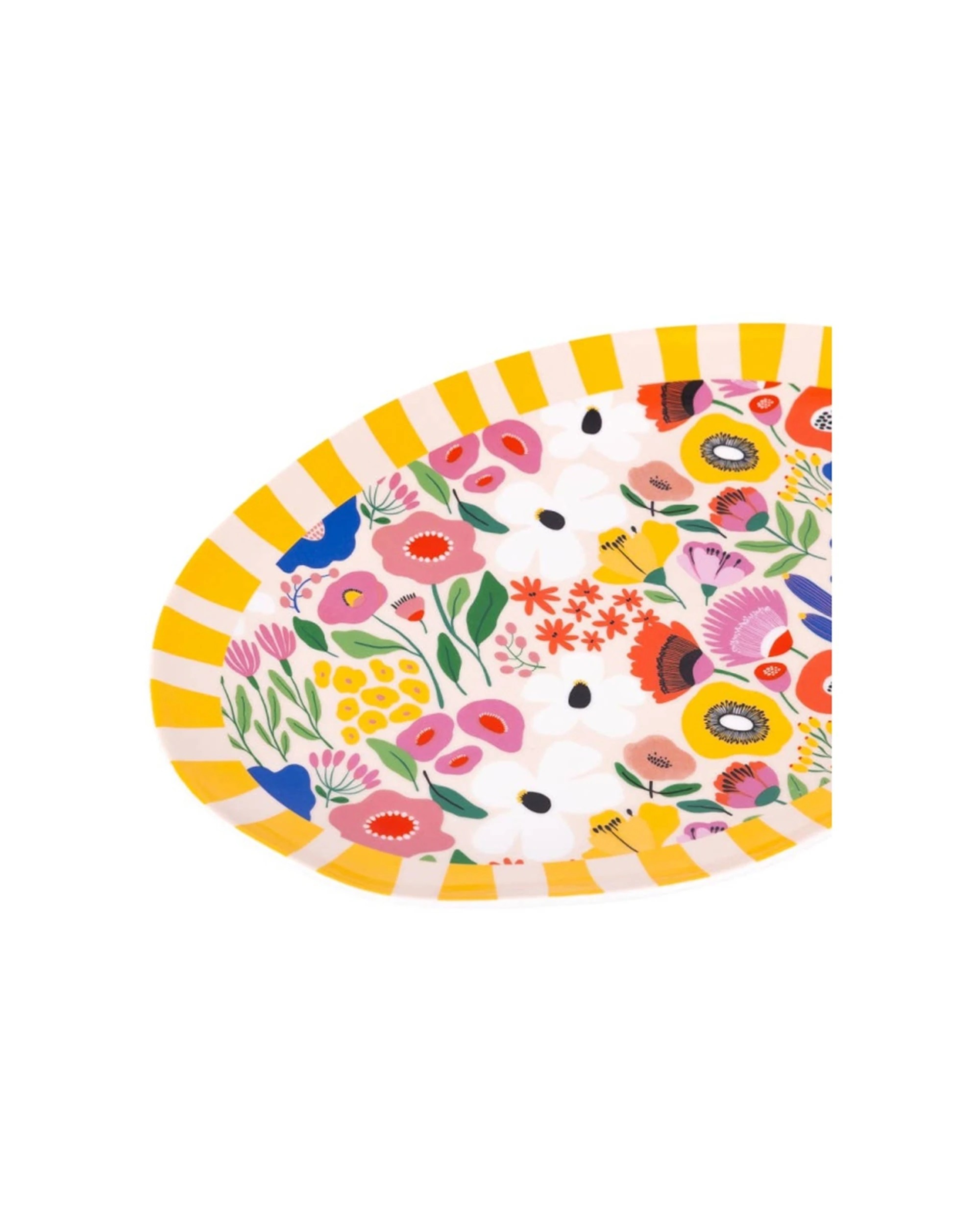 3 Splosh 2PK Billie Ceramic Serving Plate Printed Decal Microwave Dishwasher Safe - Multi, 3 of 6