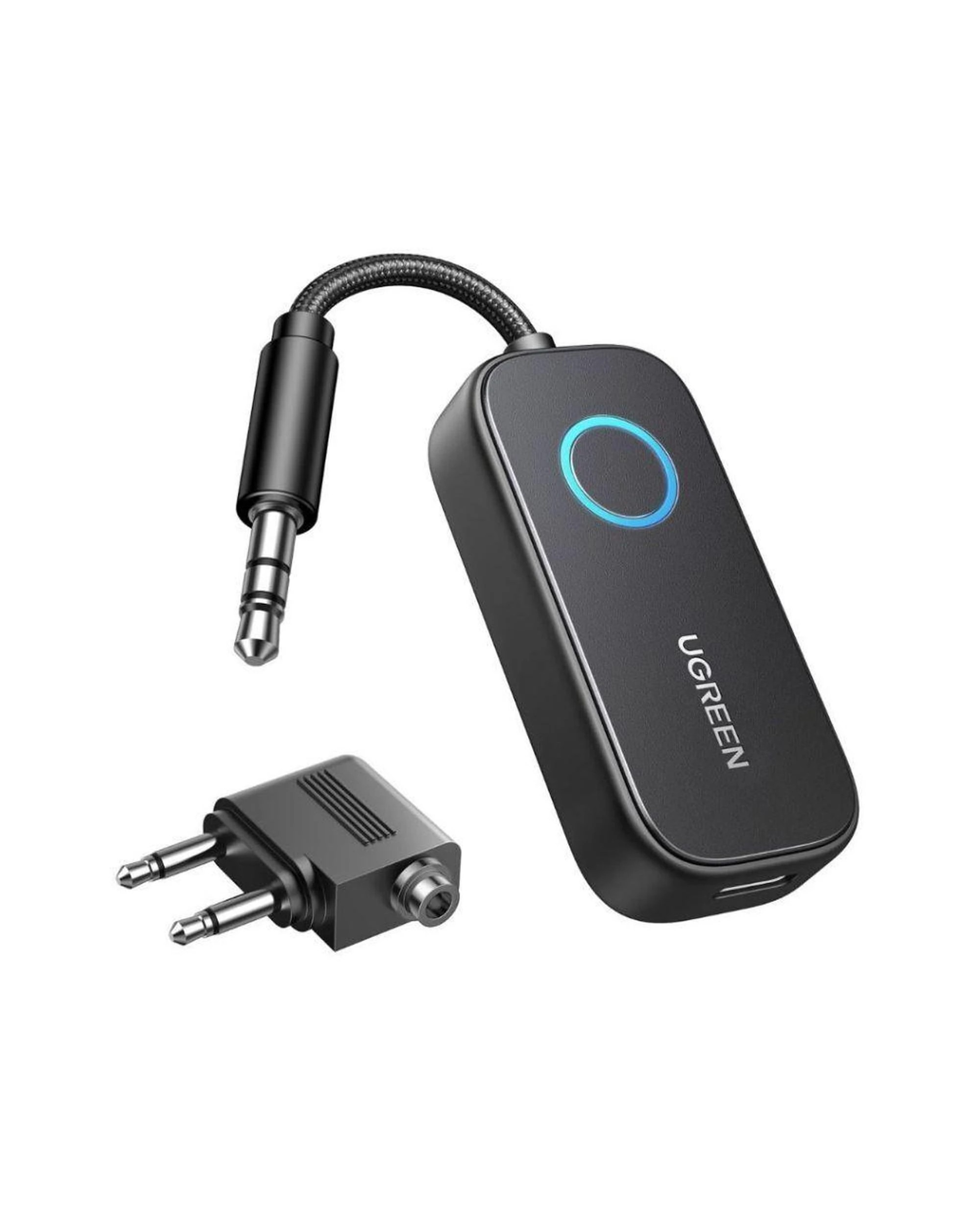 1 UGreen Bluetooth TransmitterReceiver with Airplane Headphone Adapter, 1 of 3