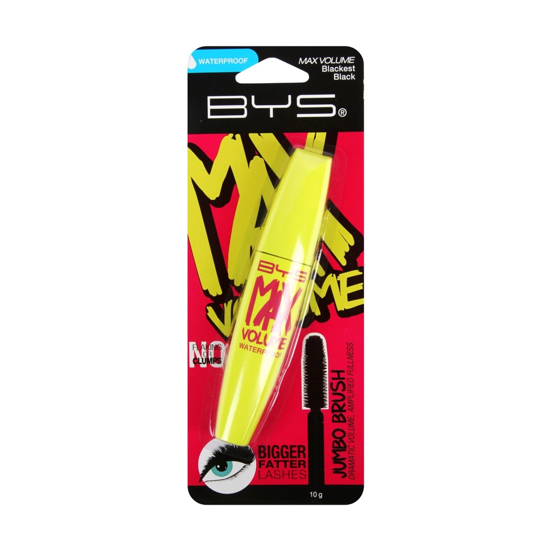1 BYS Max Volume Lash Mascara - 10g, Blackest Black, 1 of 1