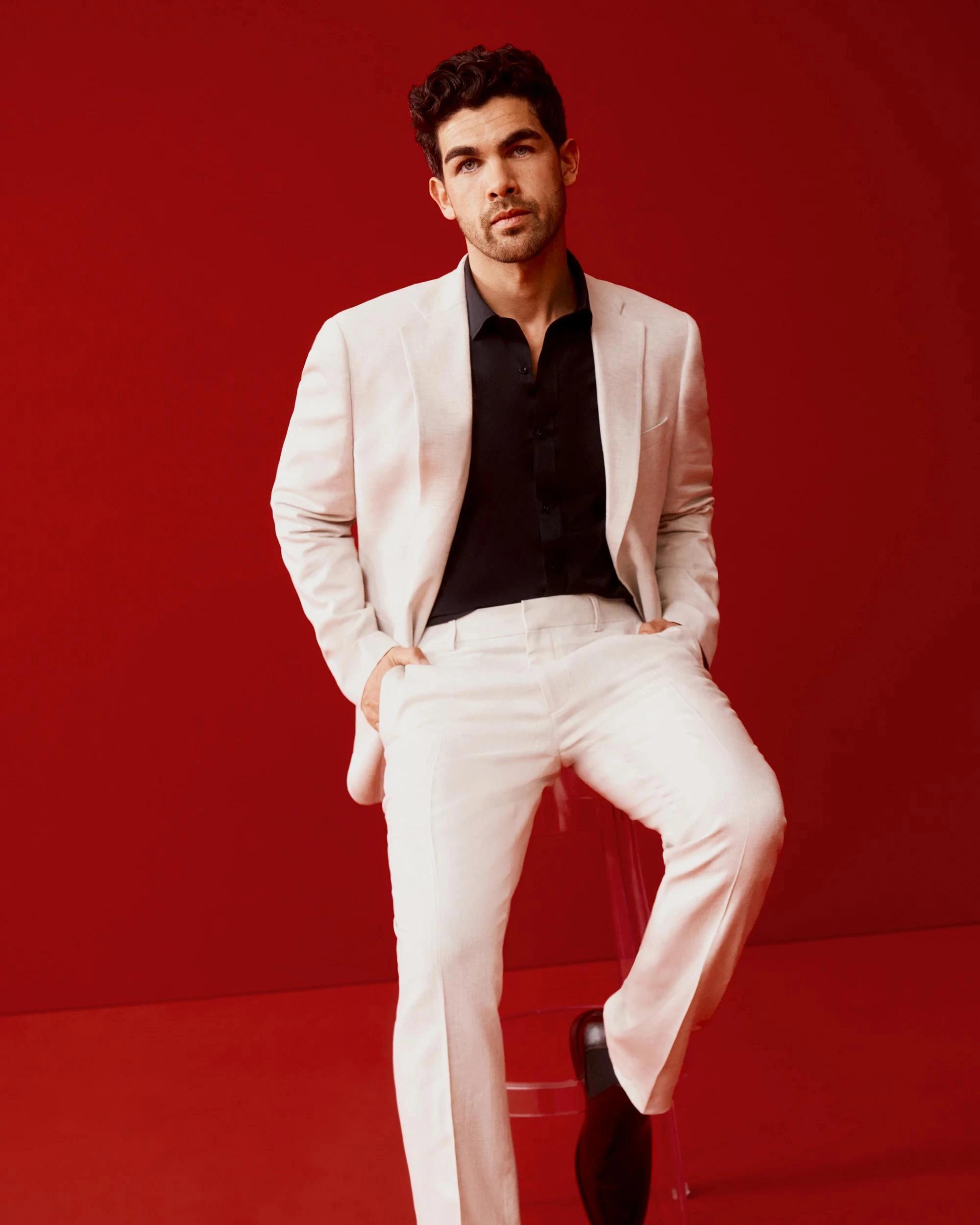 7 European Linen Blend Suit Jacket - Preview NEUTRAL, 7 of 7