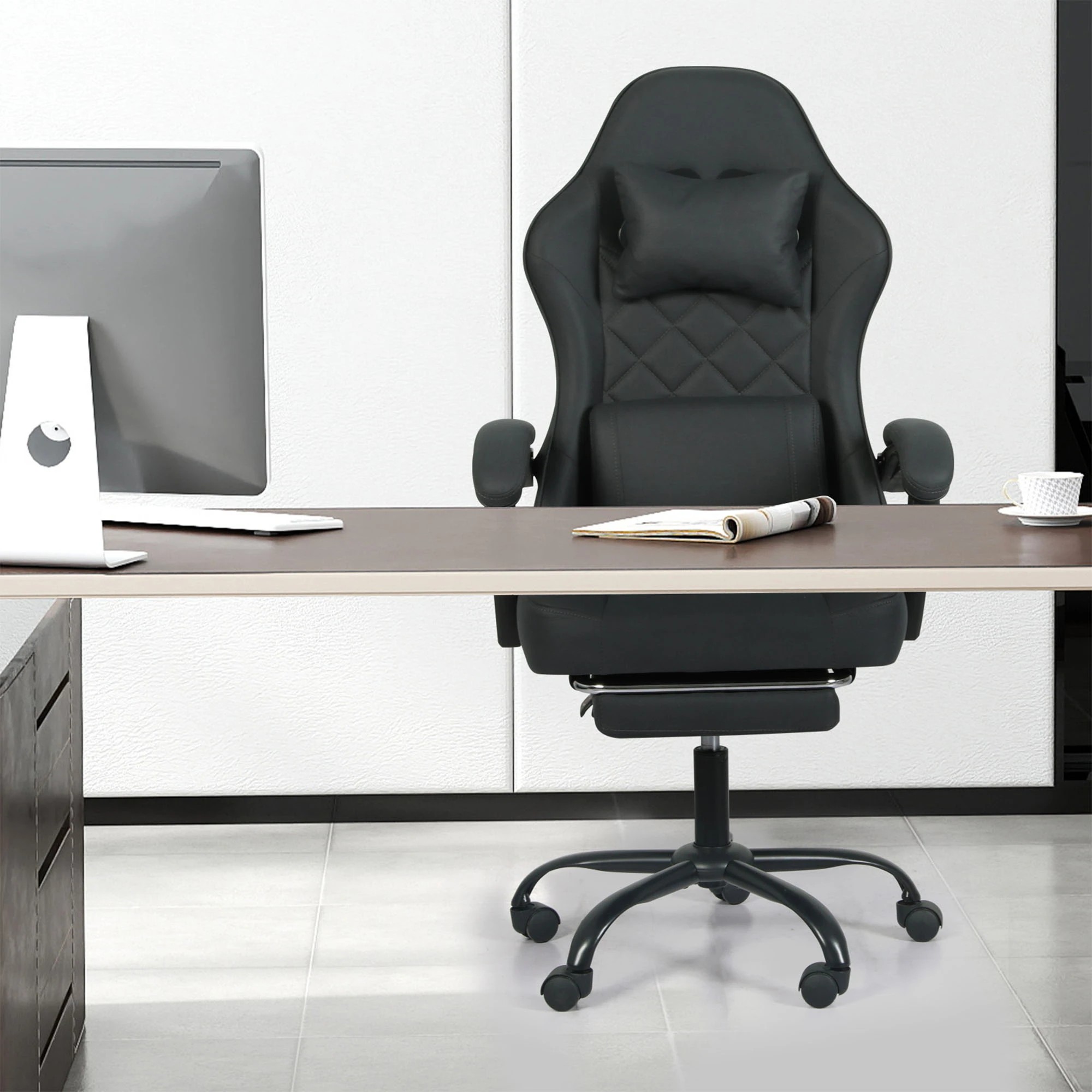 7 Levede Ergonomic Office Chair - Grey, 7 of 9